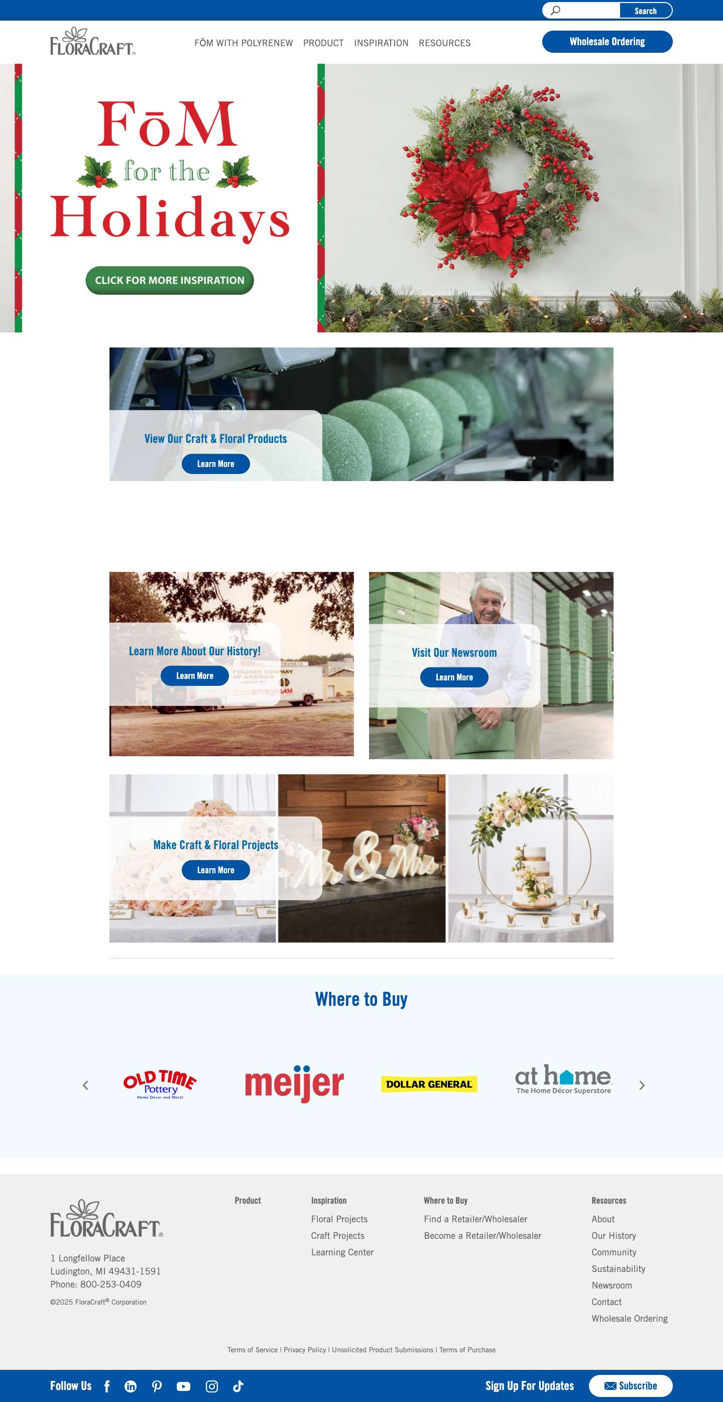 Home - FloraCraft - Full Screenshot