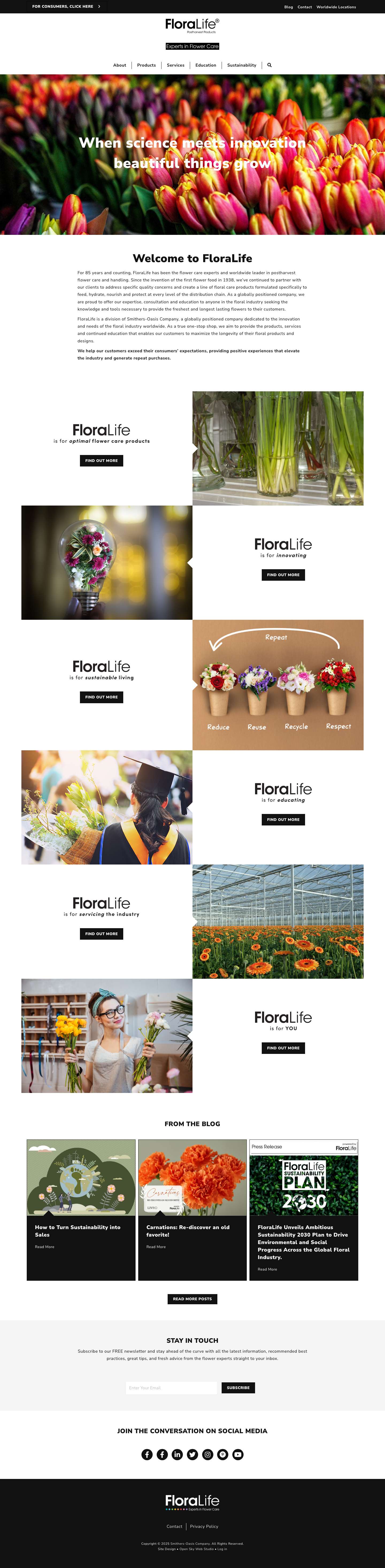 Home - FloraLife - Full Screenshot