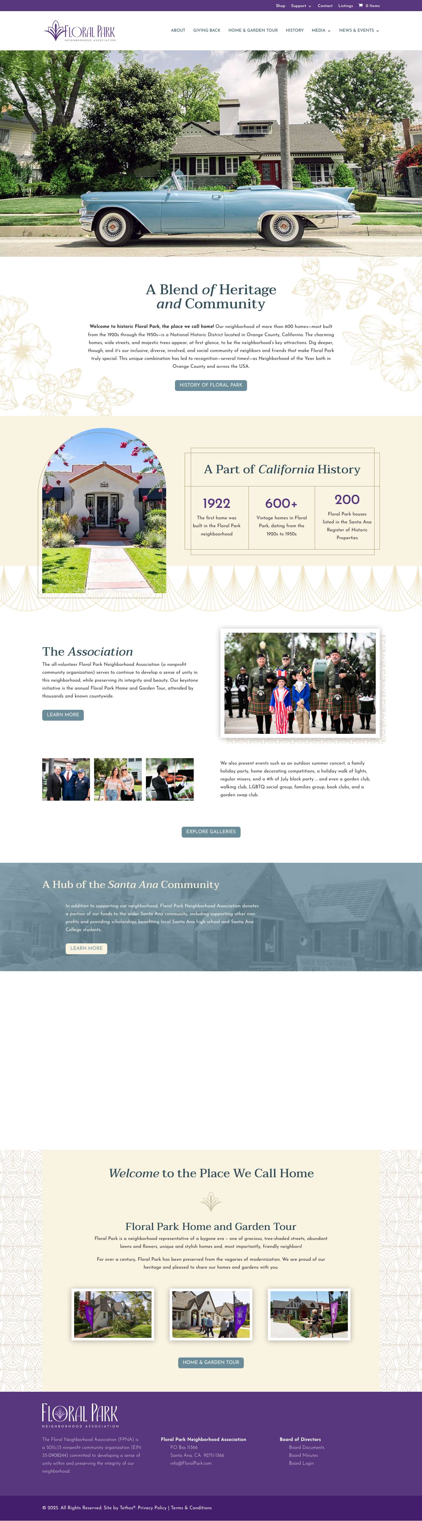 Home - Floral Park - Full Screenshot