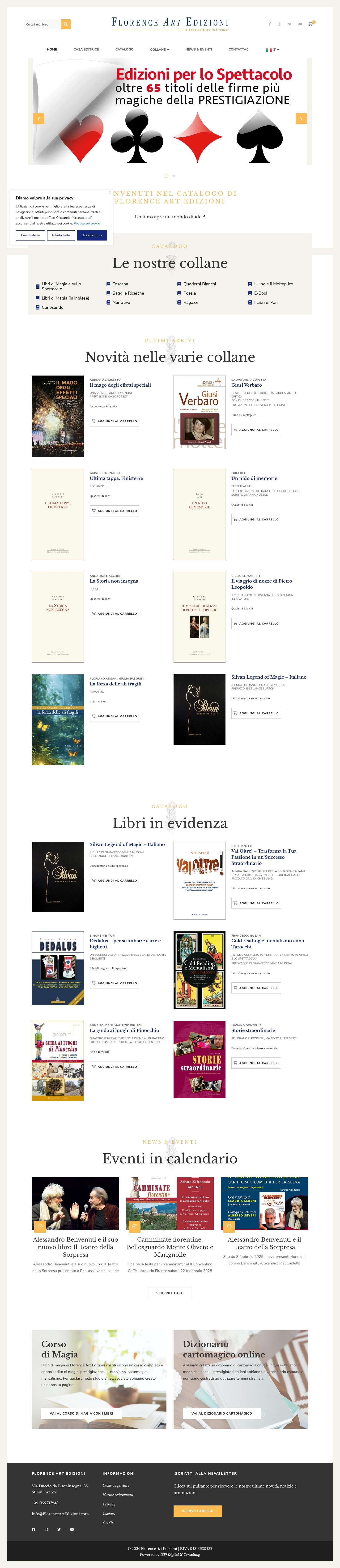 Florence Art Edizioni • Casa Editrice in Firenze - Full Screenshot