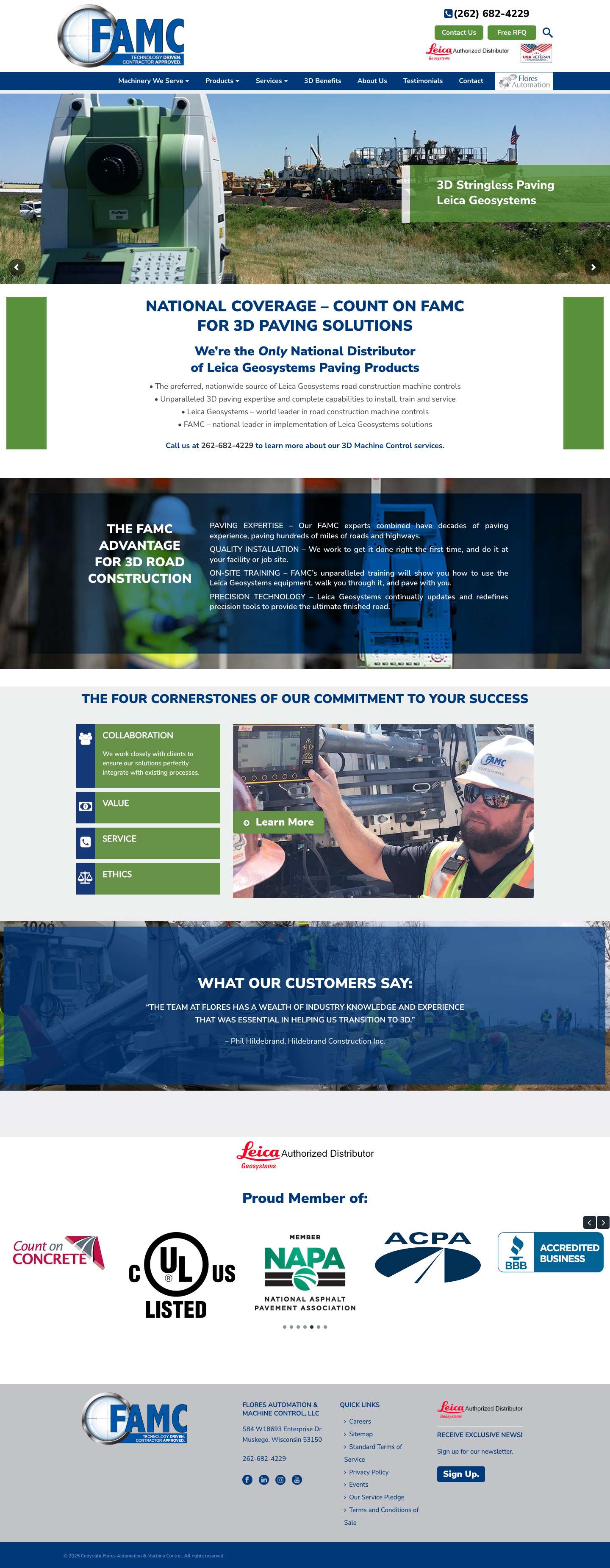 3D Road Construction - Flores Automation & Machine Control - Full Screenshot