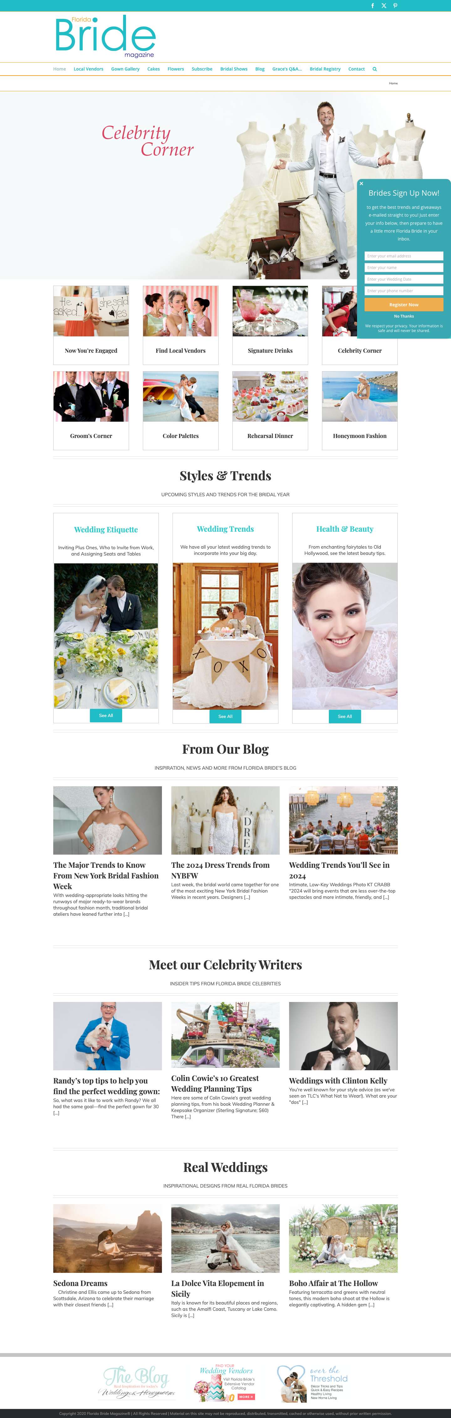 Florida Bride Magazine ® – Florida Wedding Resource - Full Screenshot