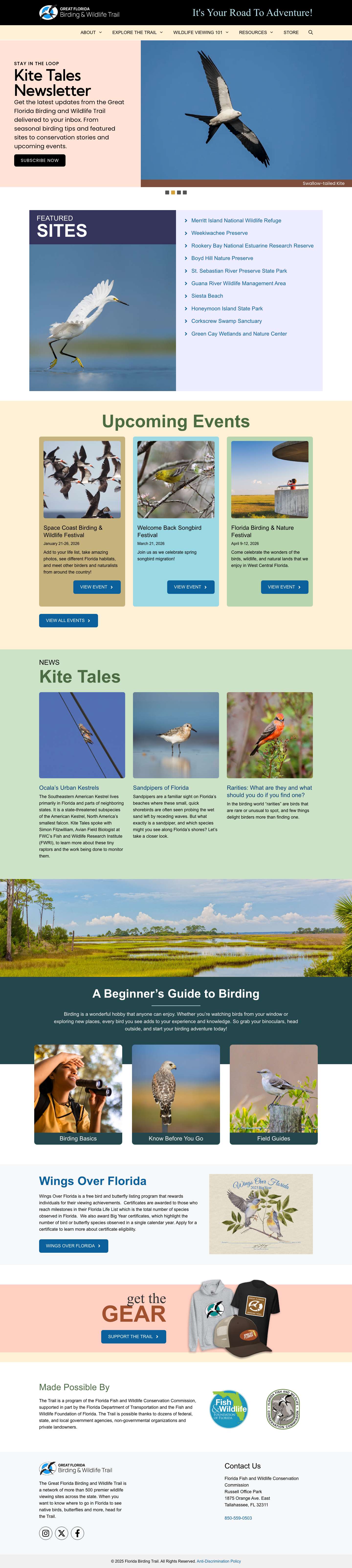 Florida Birding Trail - It's Your Road To Adventure! - Full Screenshot