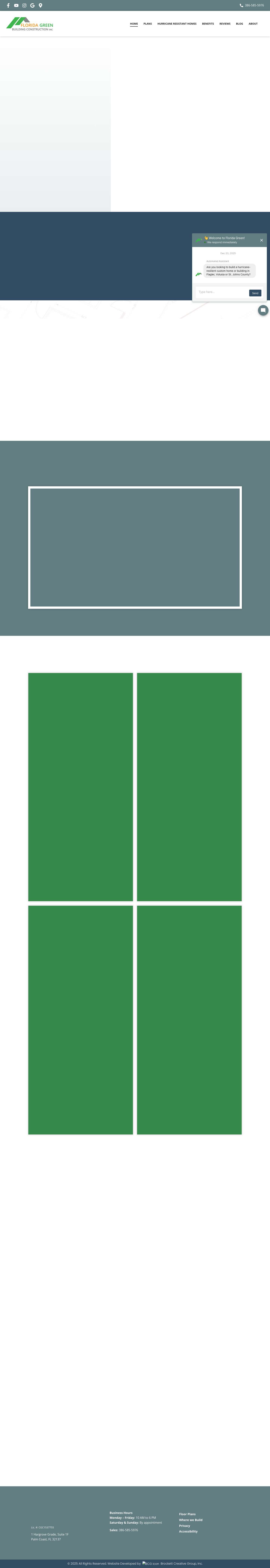 Florida Green Homes: Sustainable Homes Built in Florida - Full Screenshot