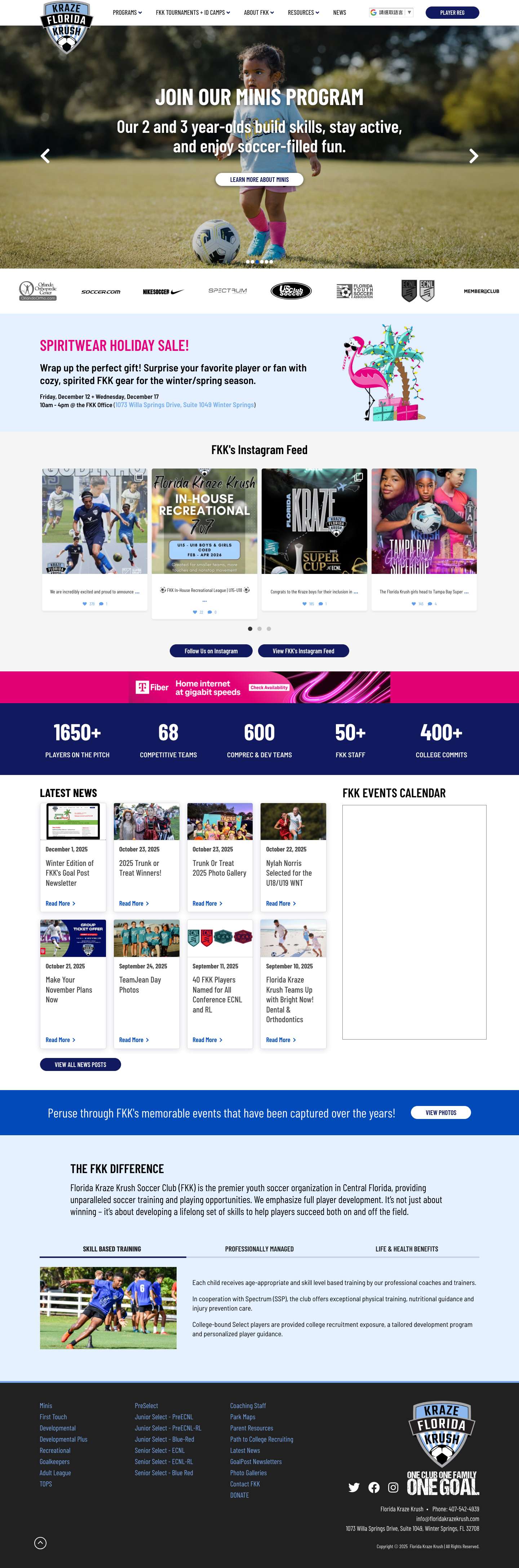 Homepage - FKK | Florida Kraze Krush - Full Screenshot