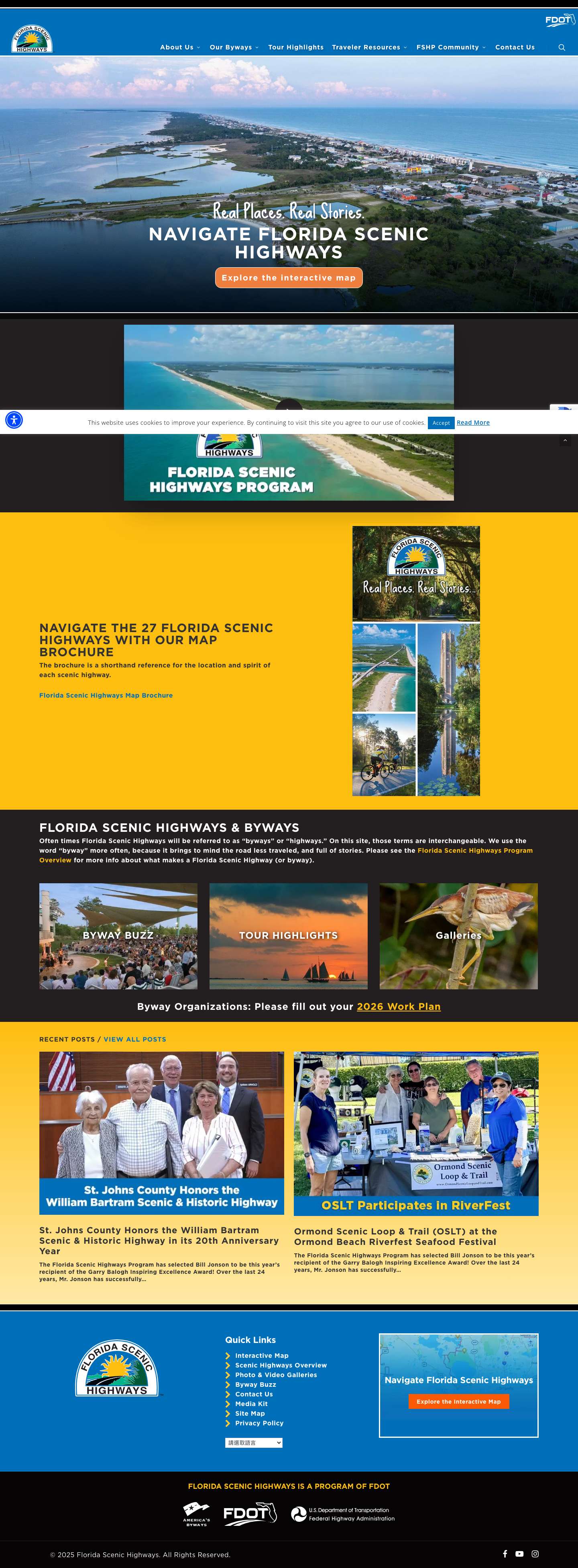 Florida Scenic Highways | Florida Scenic Highways - Full Screenshot