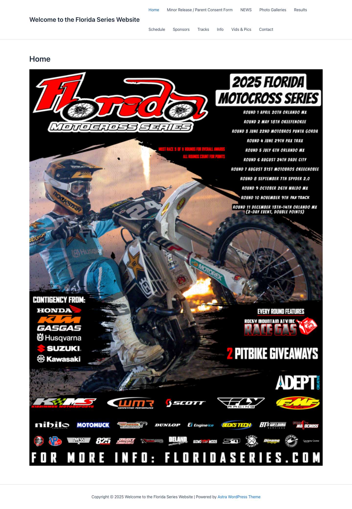 Home - Welcome to the Florida Series Website - Full Screenshot