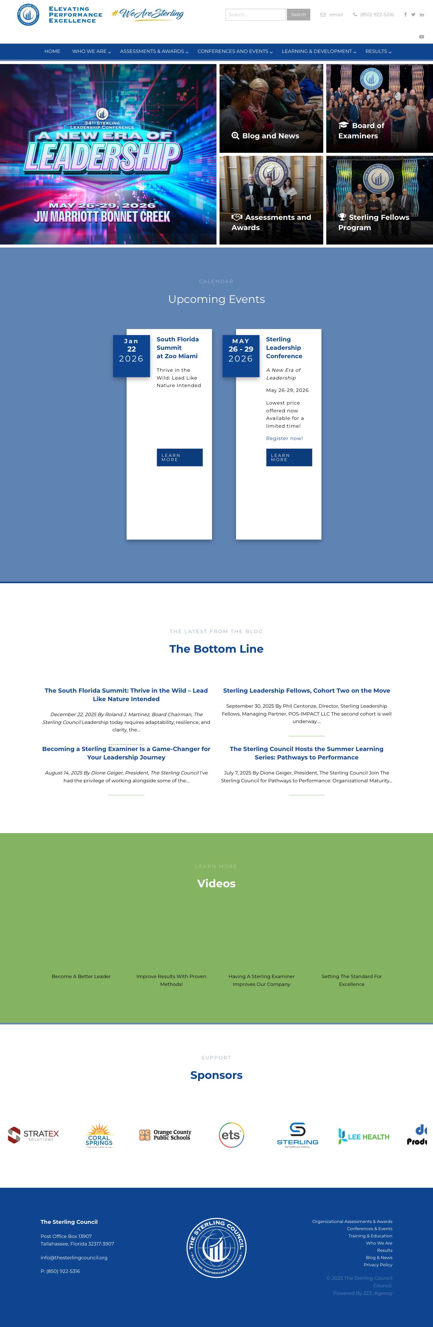 Home - The Sterling Council - Full Screenshot