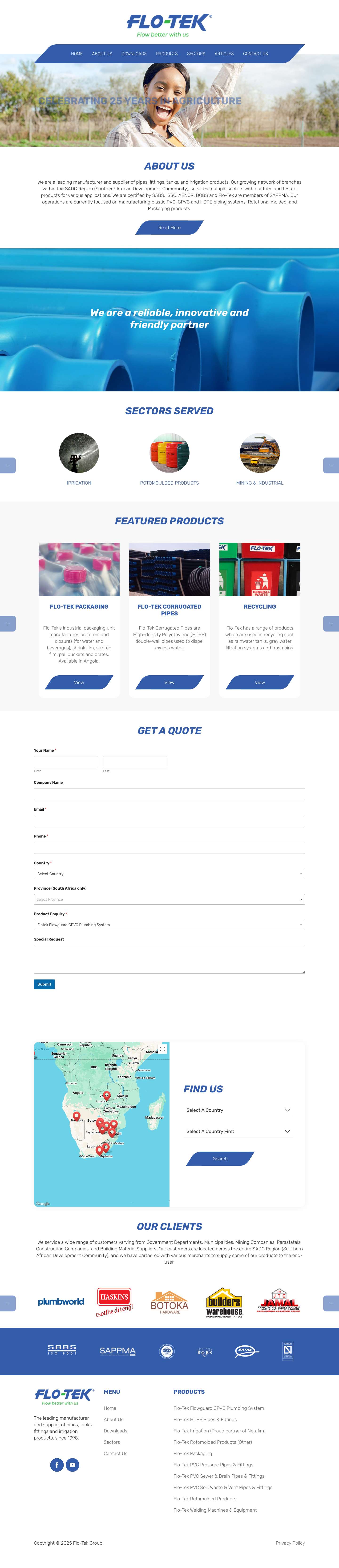 Home - Flo-Tek - Full Screenshot