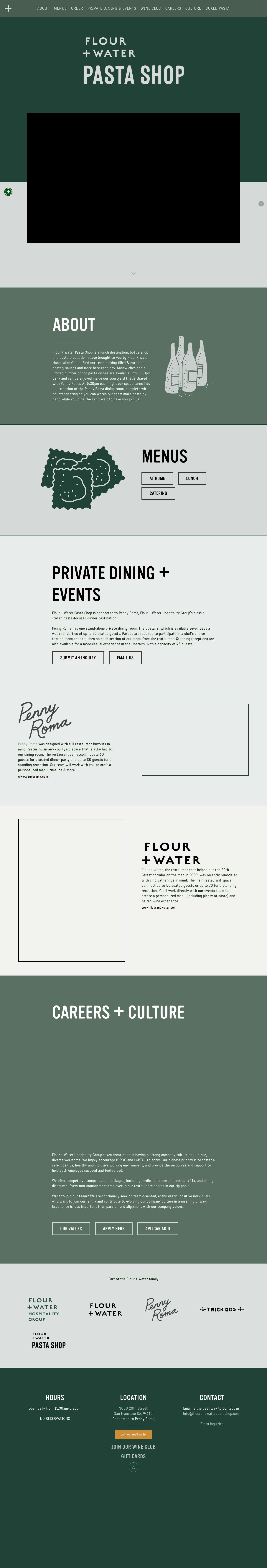 Flour + Water Pasta Shop - Full Screenshot