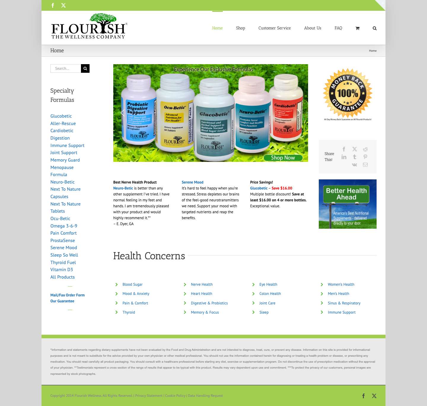 Home - flourishwellness.com - Full Screenshot