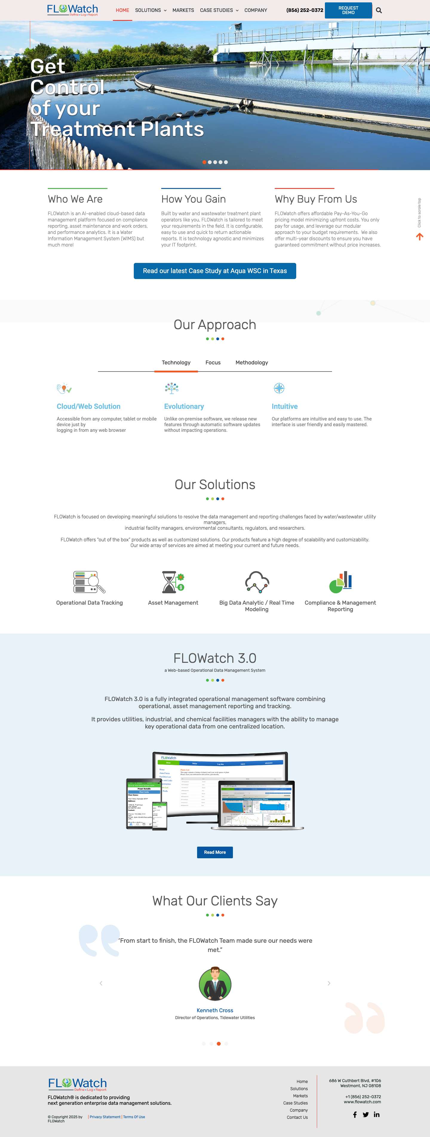 FLOWatch - Define * Log * Report - Water data, wastewater data management - Full Screenshot