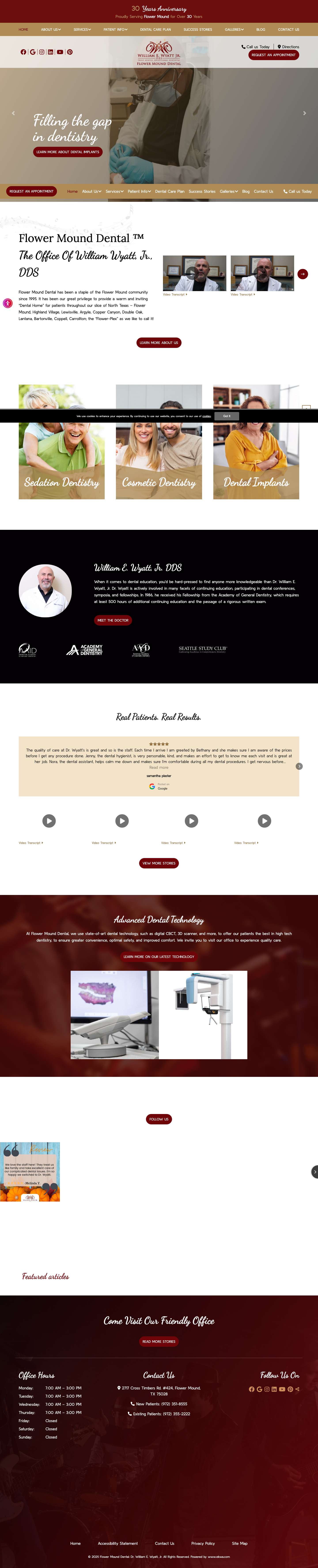 Dentist Flower Mound TX - Cosmetic Dentistry | Flower Mound Dental - Full Screenshot