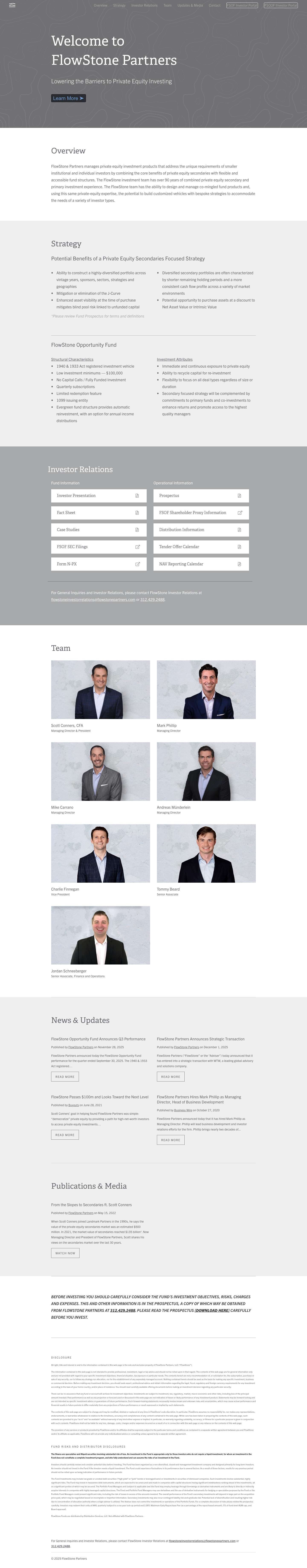 FlowStone Partners - Full Screenshot