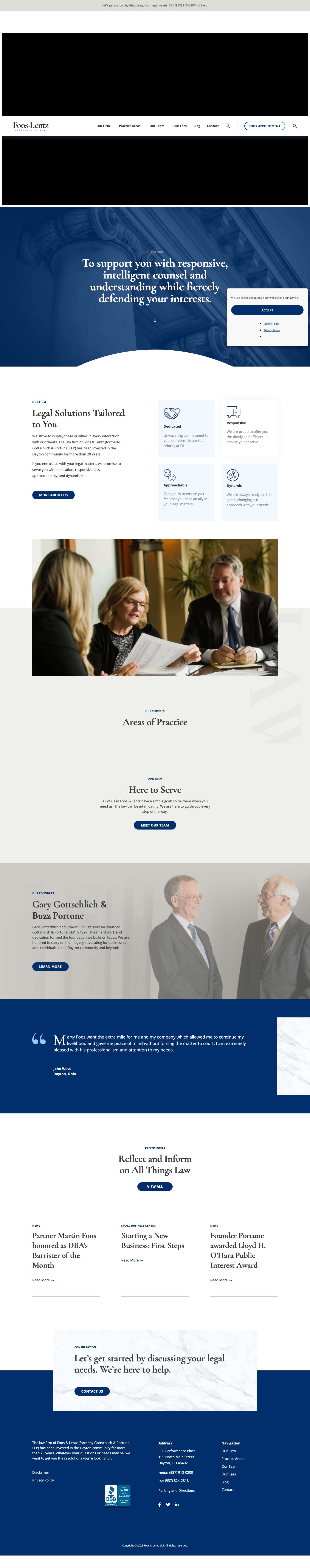 Homepage - Foos & Lentzsearch - Full Screenshot