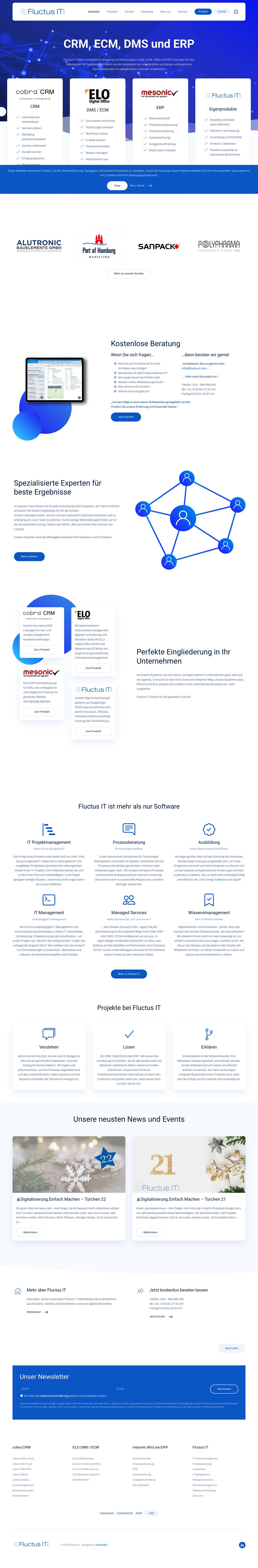Startseite | Fluctus IT - Full Screenshot
