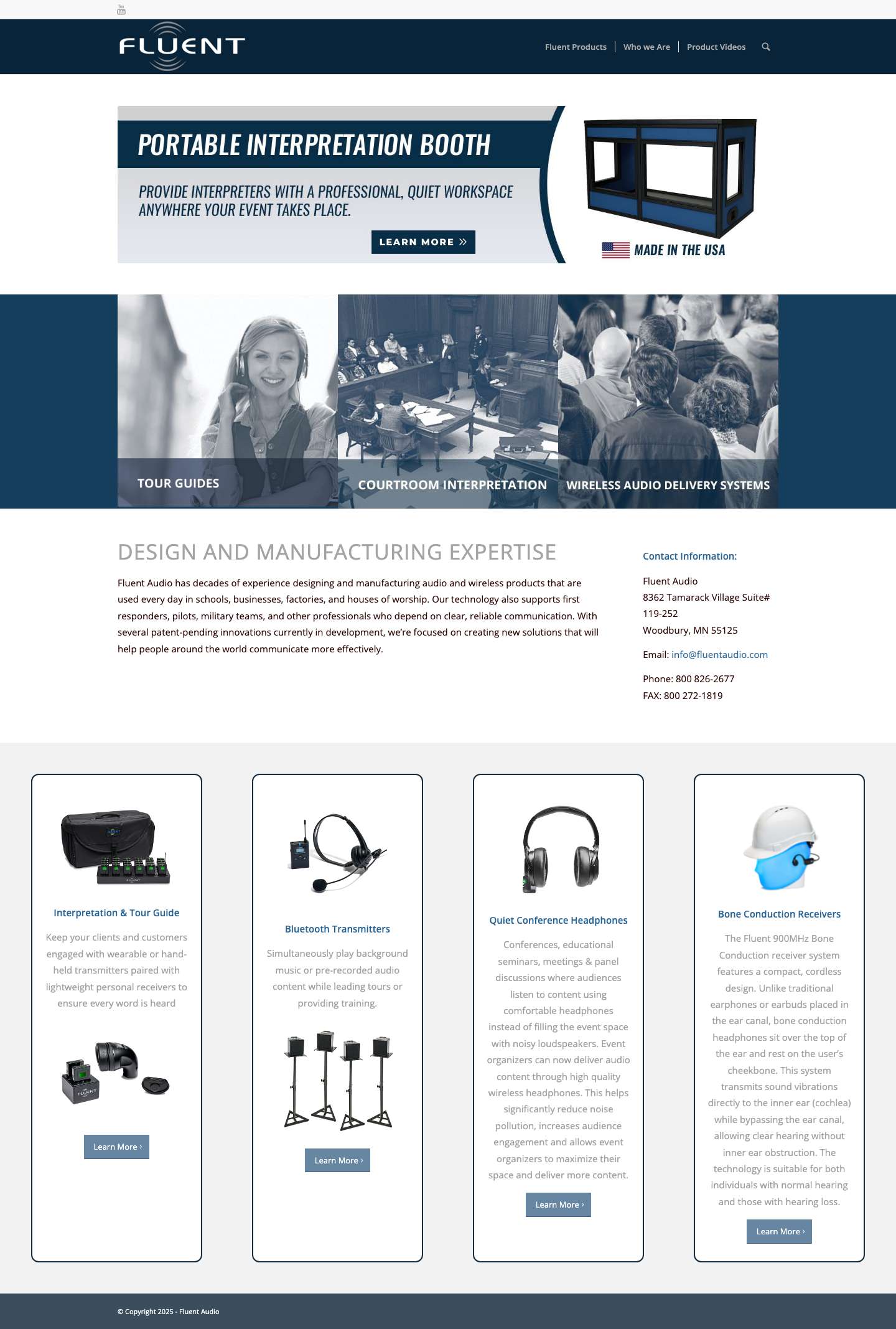 Home - Fluent Audio - Full Screenshot