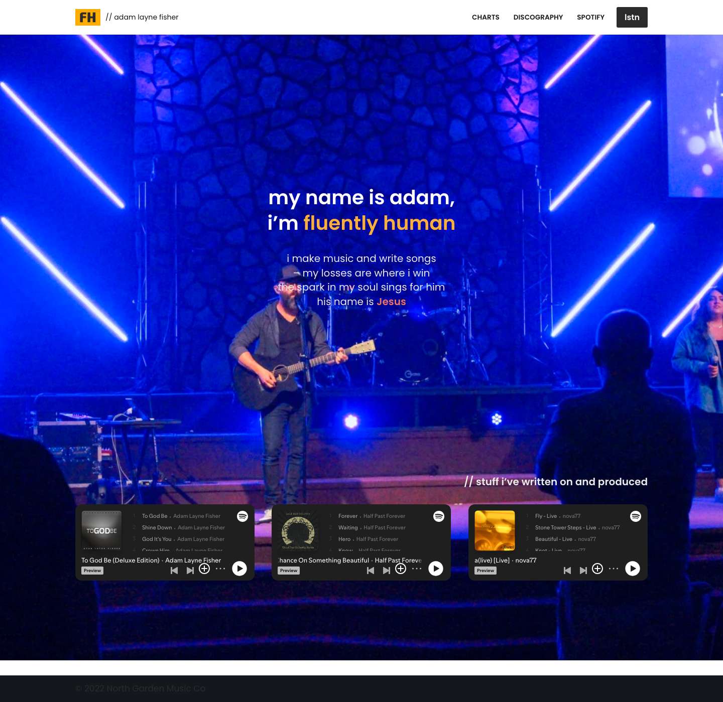 fluently human – // adam layne fisher - Full Screenshot