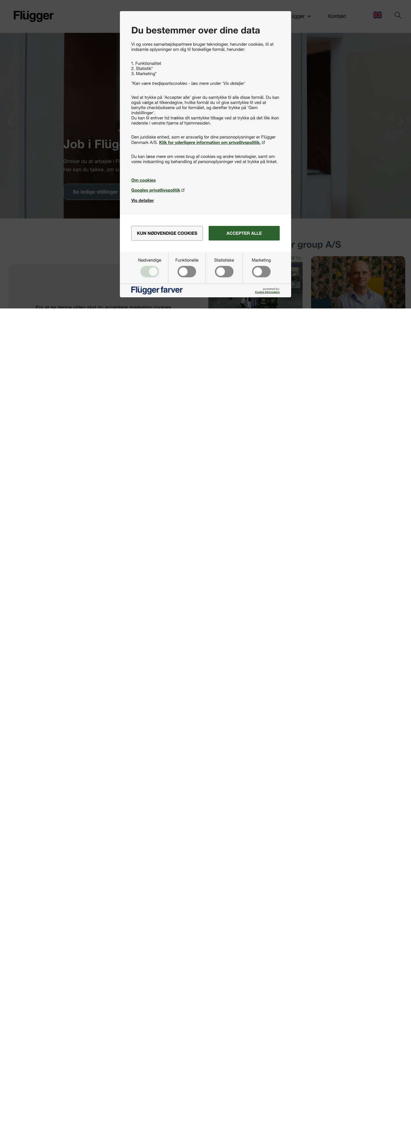 Flügger Group A/S | Malernes foretrukne valg - Full Screenshot
