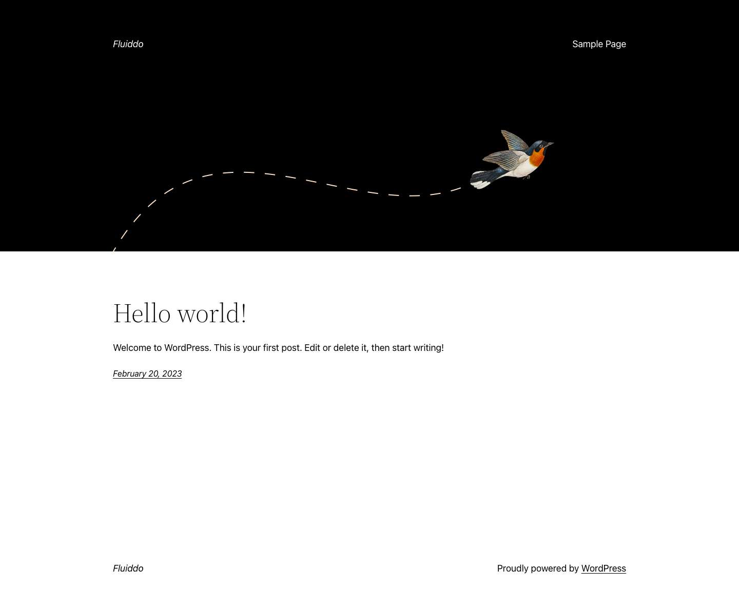 Fluiddo – Just another WordPress site - Full Screenshot