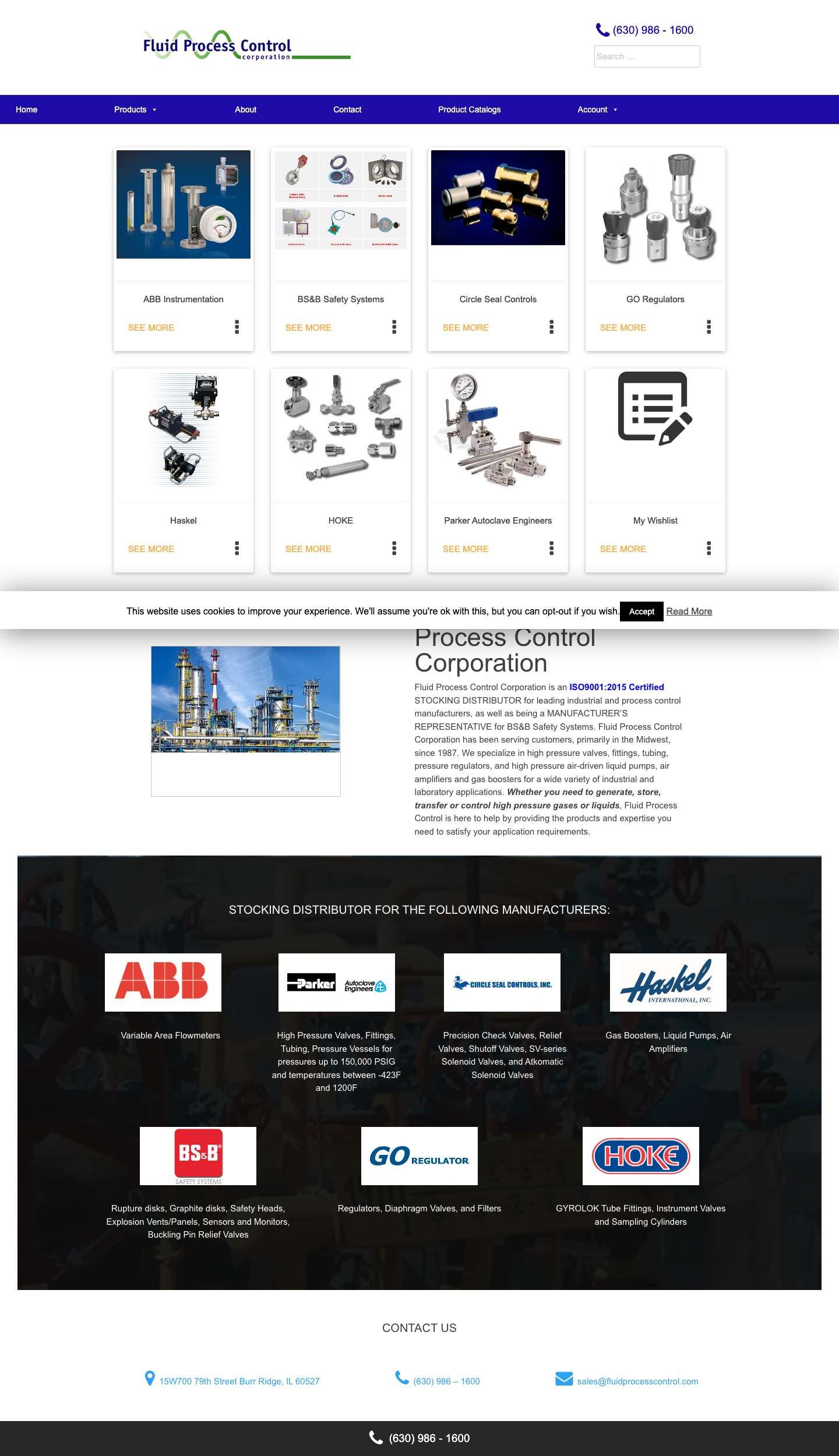 Home - Fluid Process Control - Full Screenshot