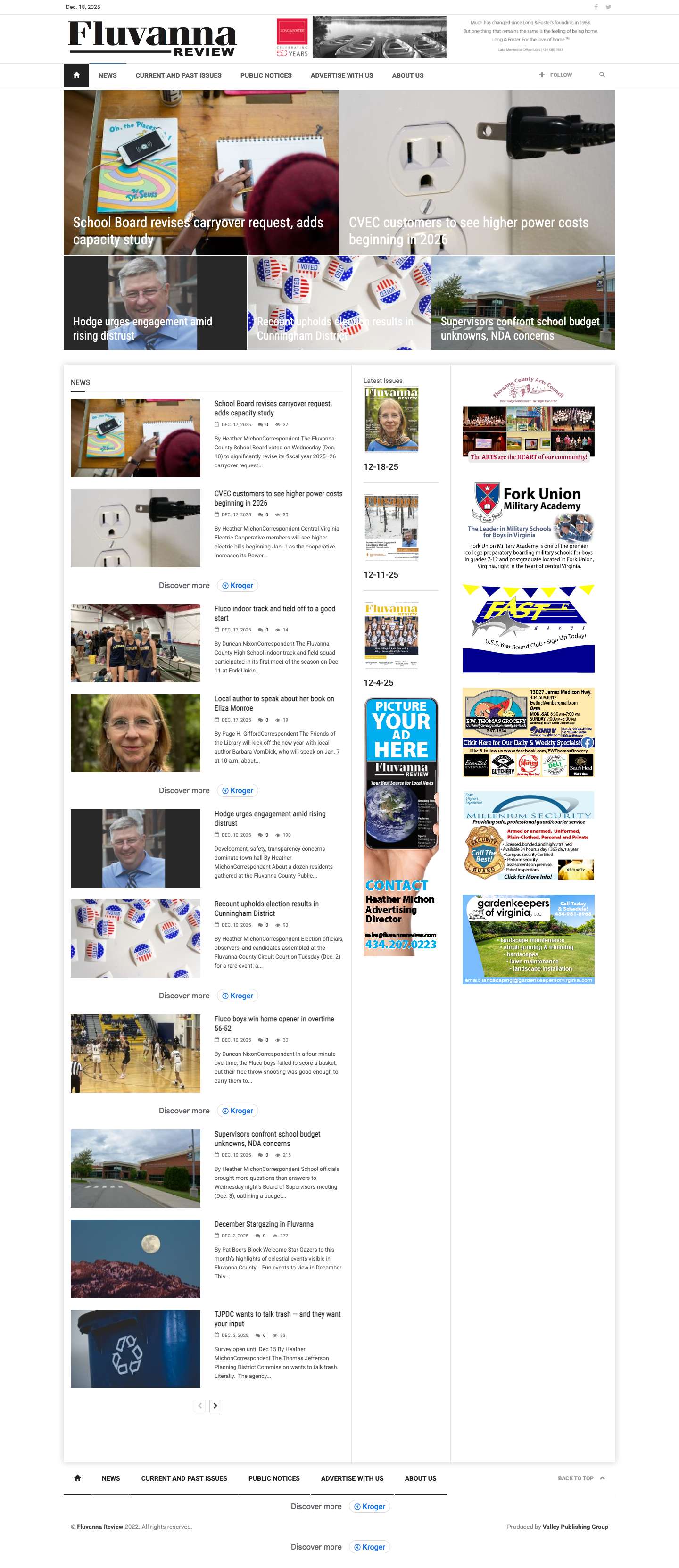 Fluvanna Review – Fluvanna Review – All Fluvanna, All the time - Full Screenshot