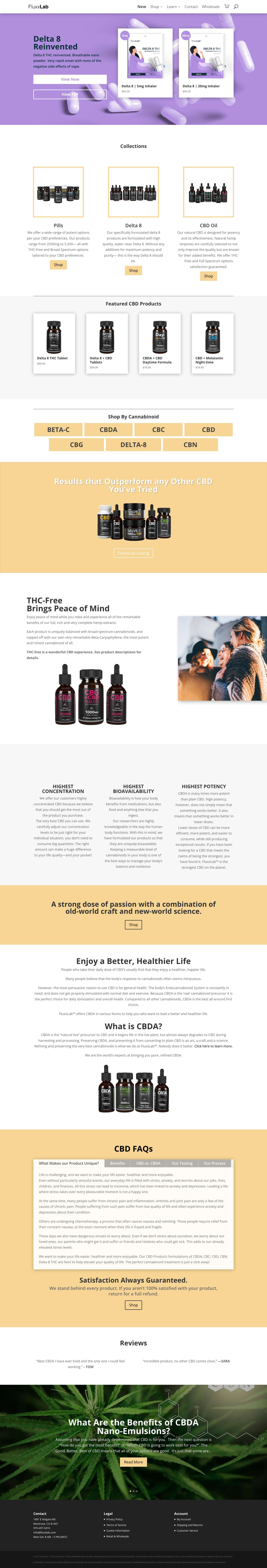 Pure CBD The Strongest CBD Isolate by Cannabinoid | FluxxLab™ - Full Screenshot