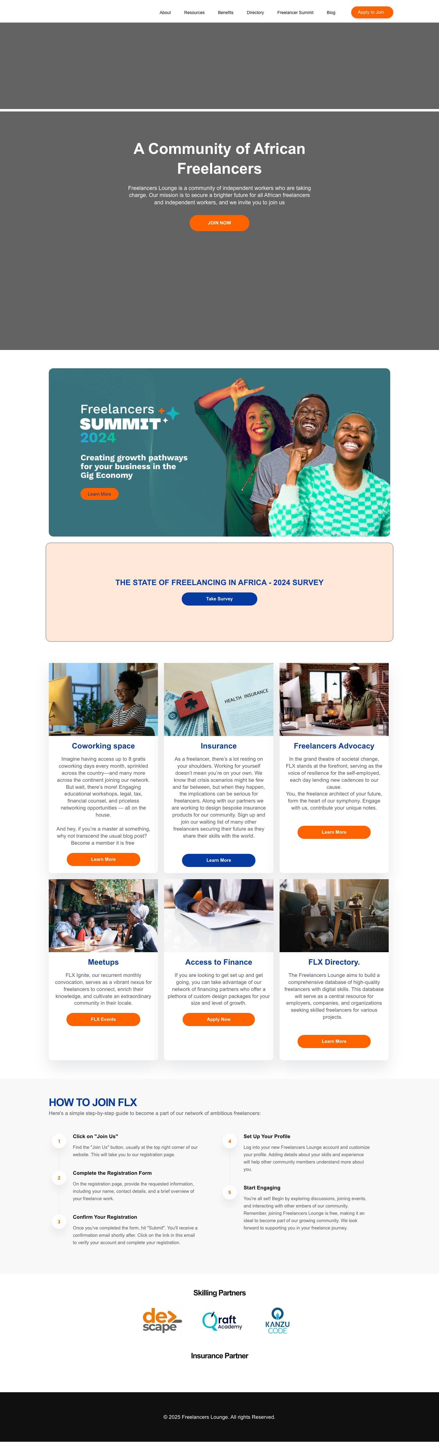 Freelancers Lounge - Full Screenshot