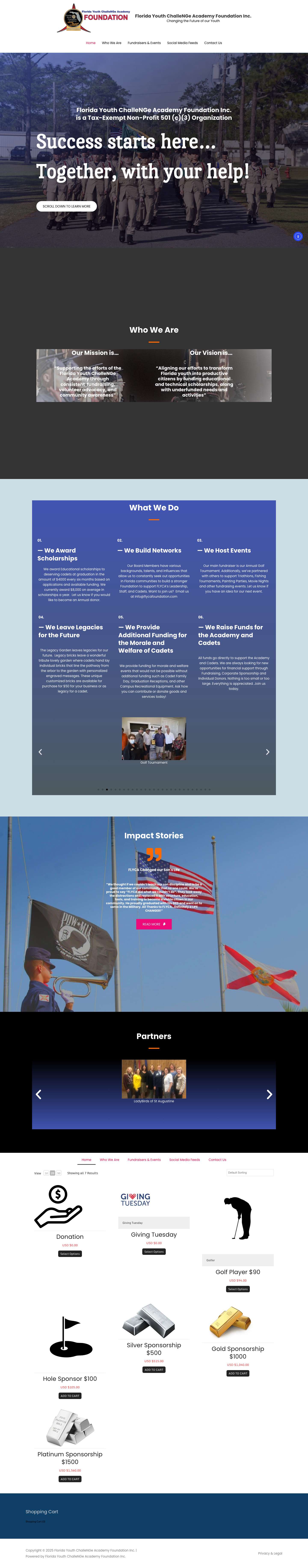 Florida Youth ChalleNGe Academy Foundation Inc. – Changing the Future of our Youth - Full Screenshot