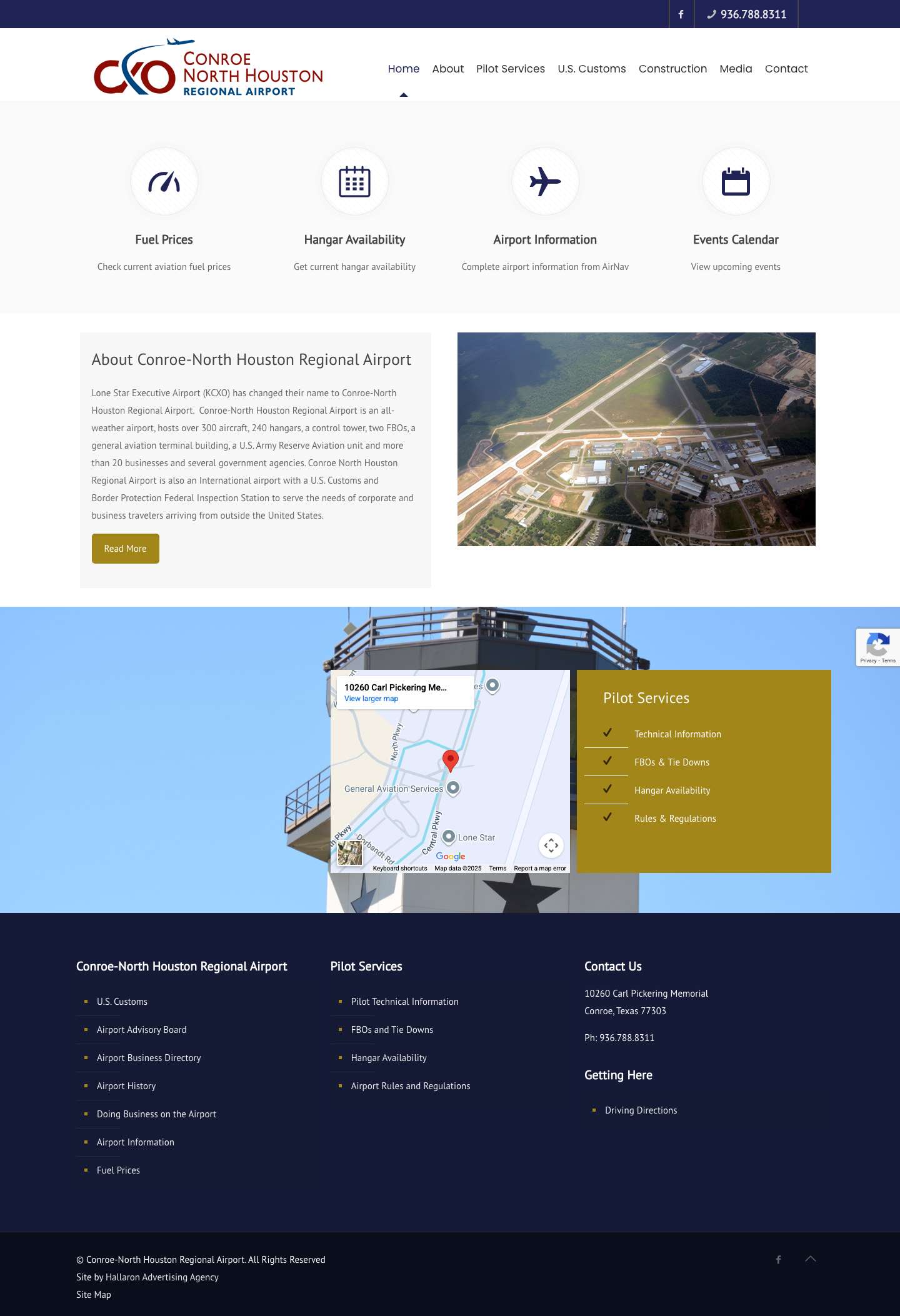Conroe-North Houston Regional Airport (KCXO) - Full Screenshot