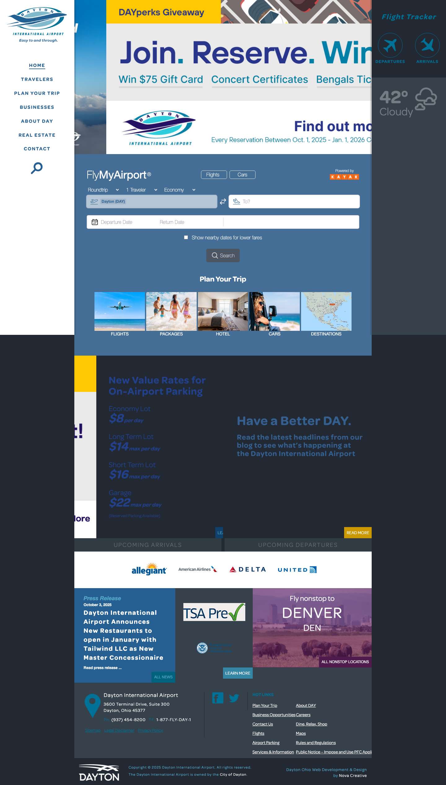 Dayton International Airport - Easy to and Through - Full Screenshot