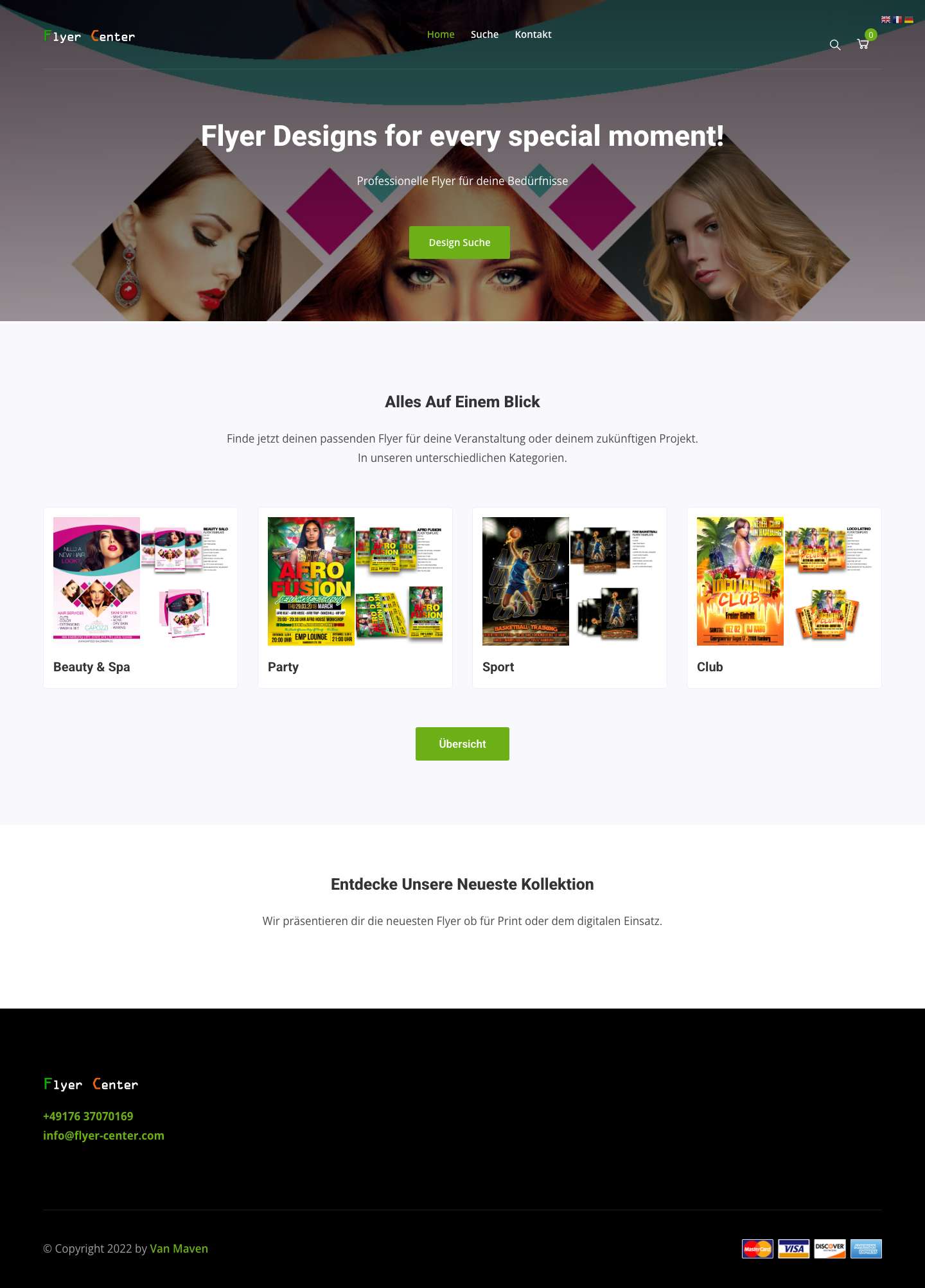 Home - Flyer Center - Full Screenshot