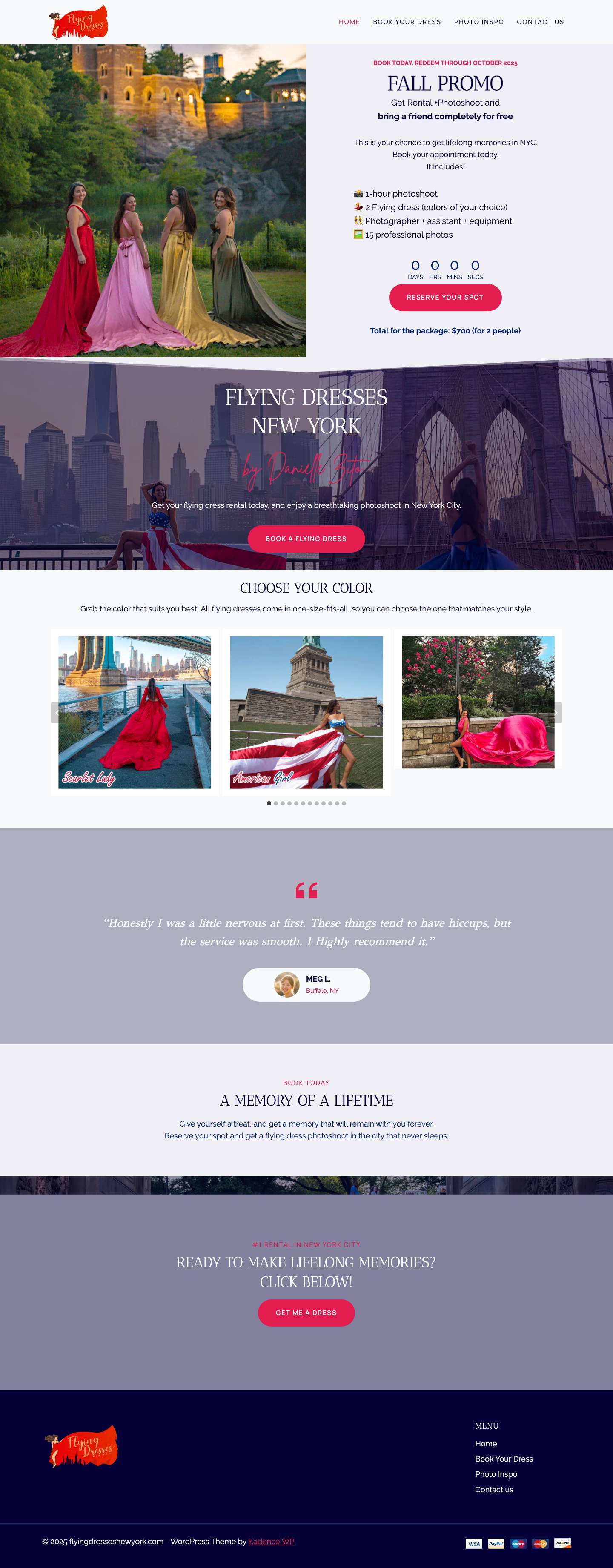 flyingdressesnewyork.comToggle Menu - Full Screenshot
