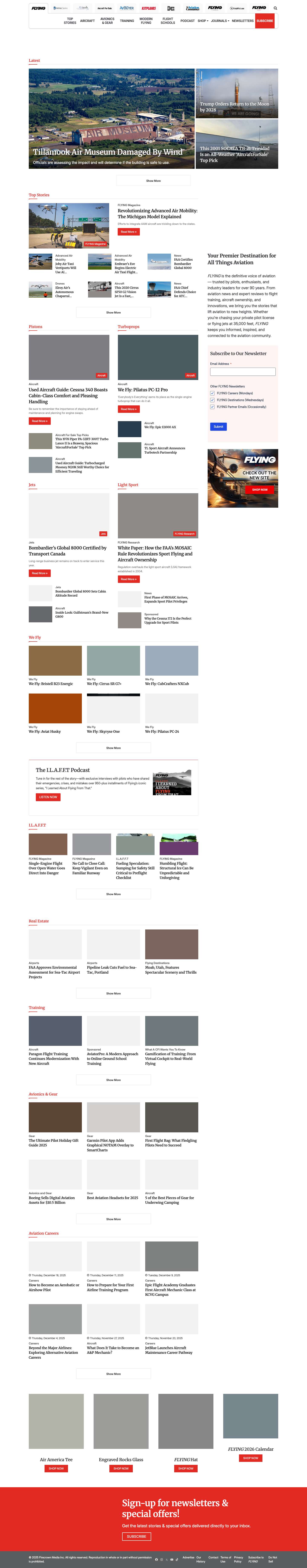Aviation Stories, Aircraft Reviews, & Pilot Resources - Full Screenshot