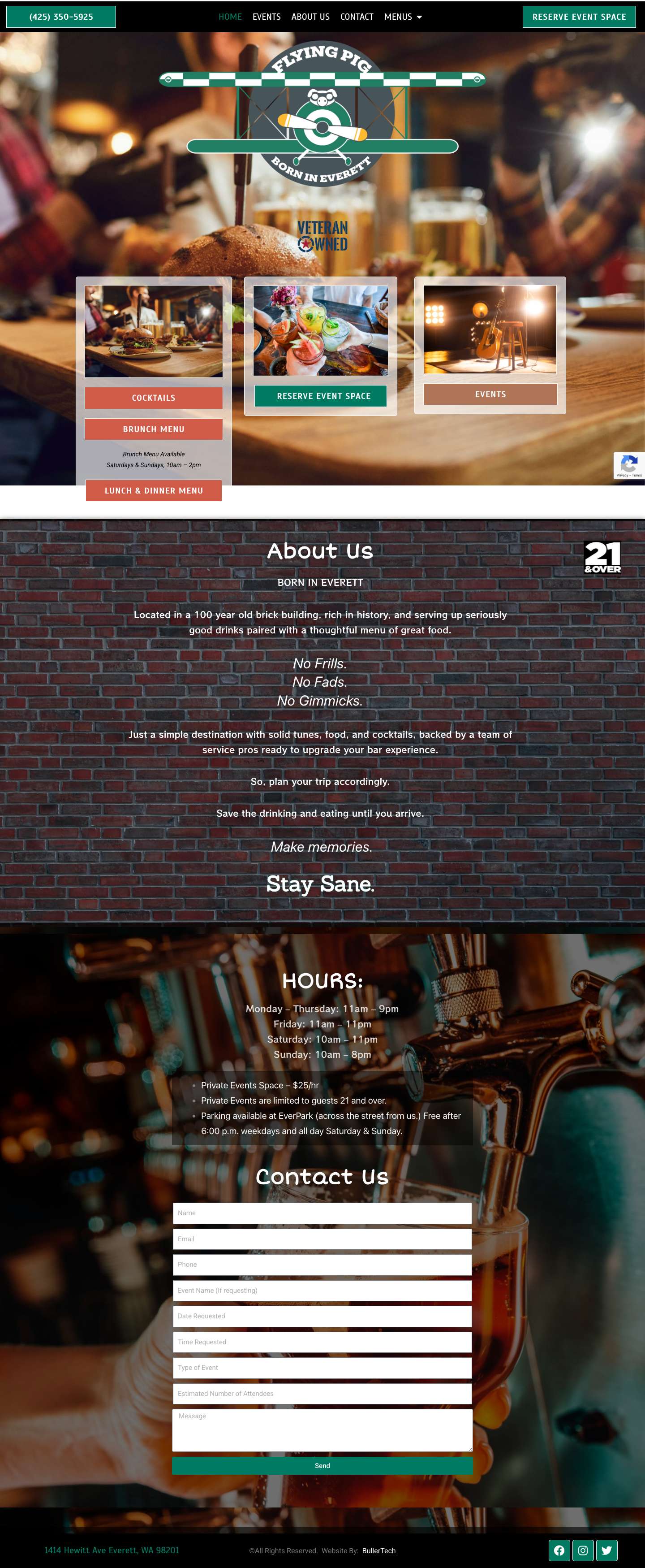 Flying Pig Everett – WA Nightclub & Bar - Full Screenshot