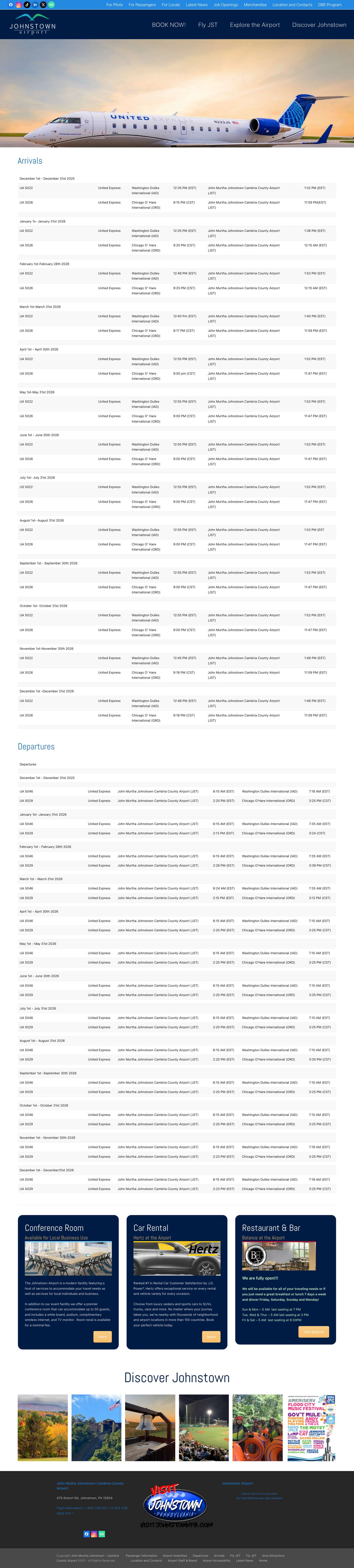 Johnstown Airport – Just another WordPress site - Full Screenshot