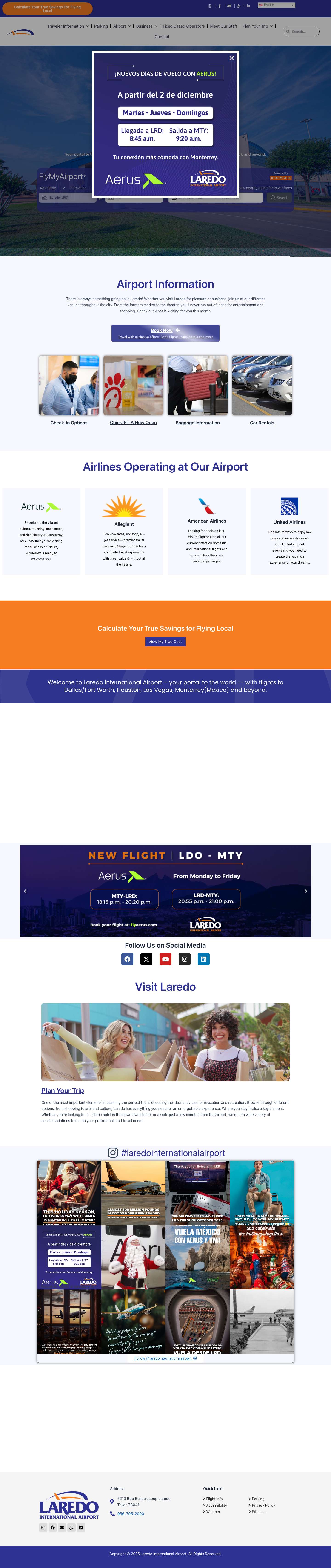 Fly Laredo: Laredo TX International Airport - Full Screenshot