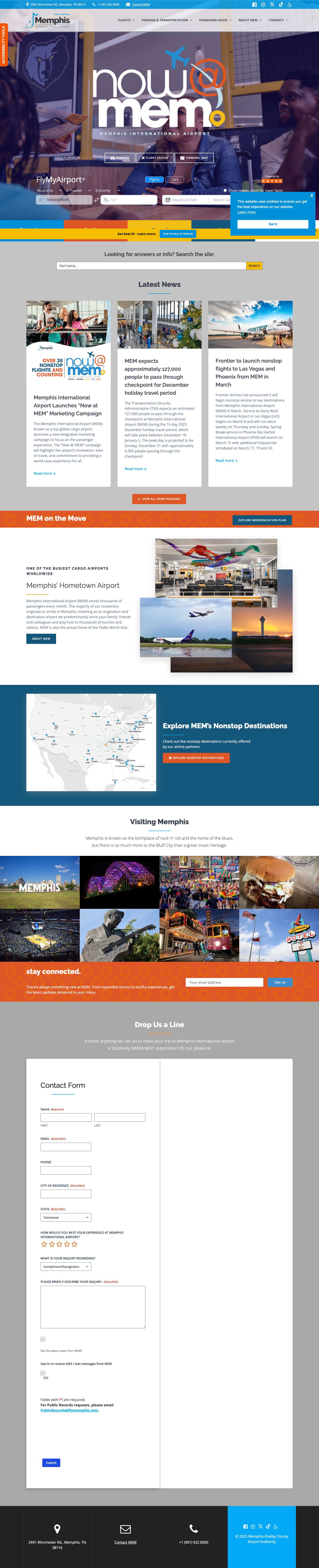 Memphis International Airport – MEM - Full Screenshot