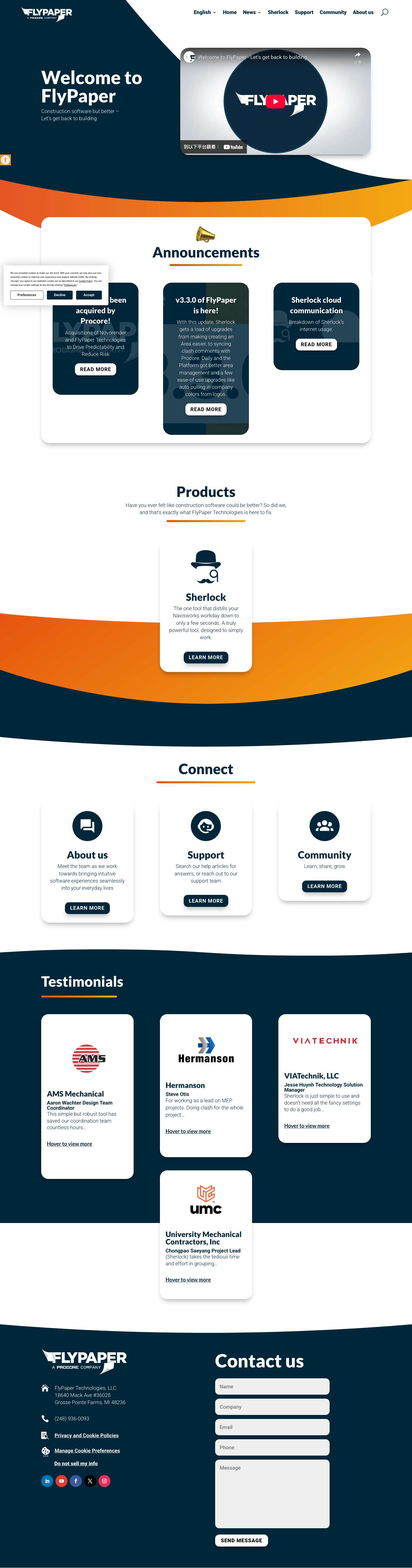 FlyPaper | Construction software - Let's get back to buildingAccessibility ToolsIncrease TextDecrease TextGrayscaleHigh ContrastNegative ContrastLight BackgroundLinks UnderlineReadable FontReset - Full Screenshot