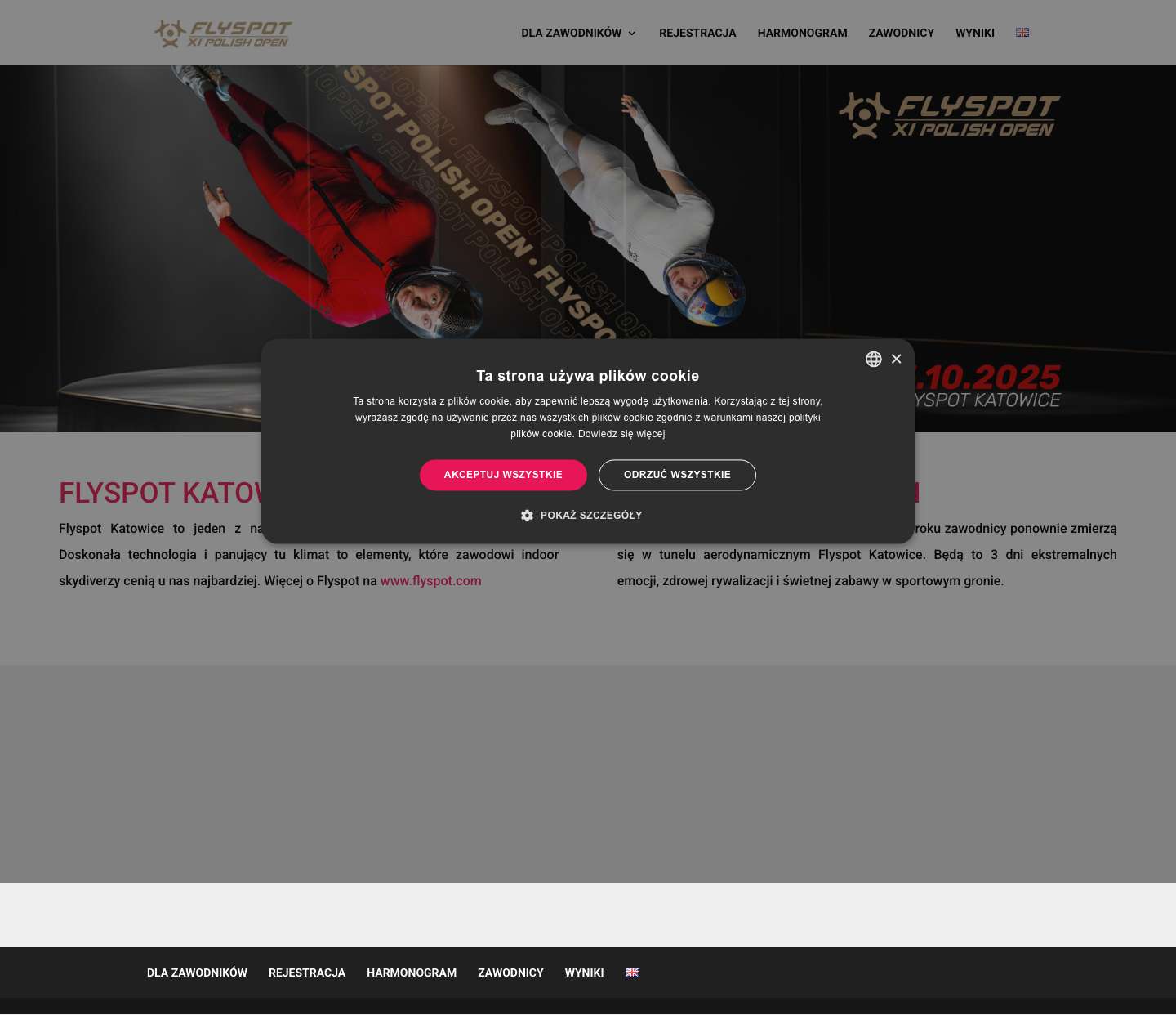 Flyspot Polish Open | Flyspot Katowice to jeden z najlepszych tuneli aerodynamicznych na świecie. Doskonała technologia i panujący tu klimat to elementy, które zawodowi indoor skydiverzy cenią u nas najbardziej. Więcej o Flyspot na www.flyspot.com FLYSPOT POLISH OPEN - Full Screenshot