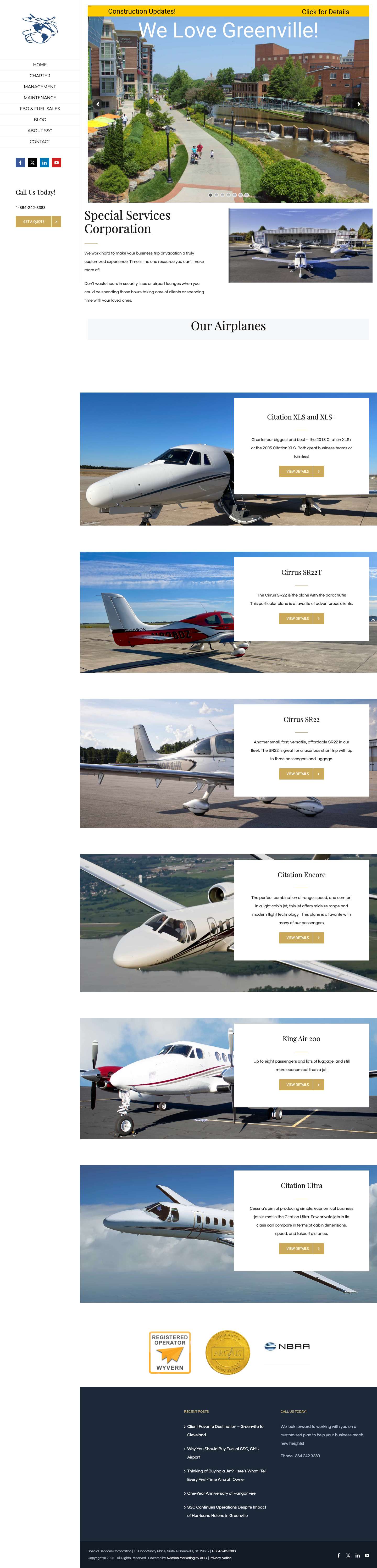 Special Services Corporation – Custom Flight Service Management - Full Screenshot