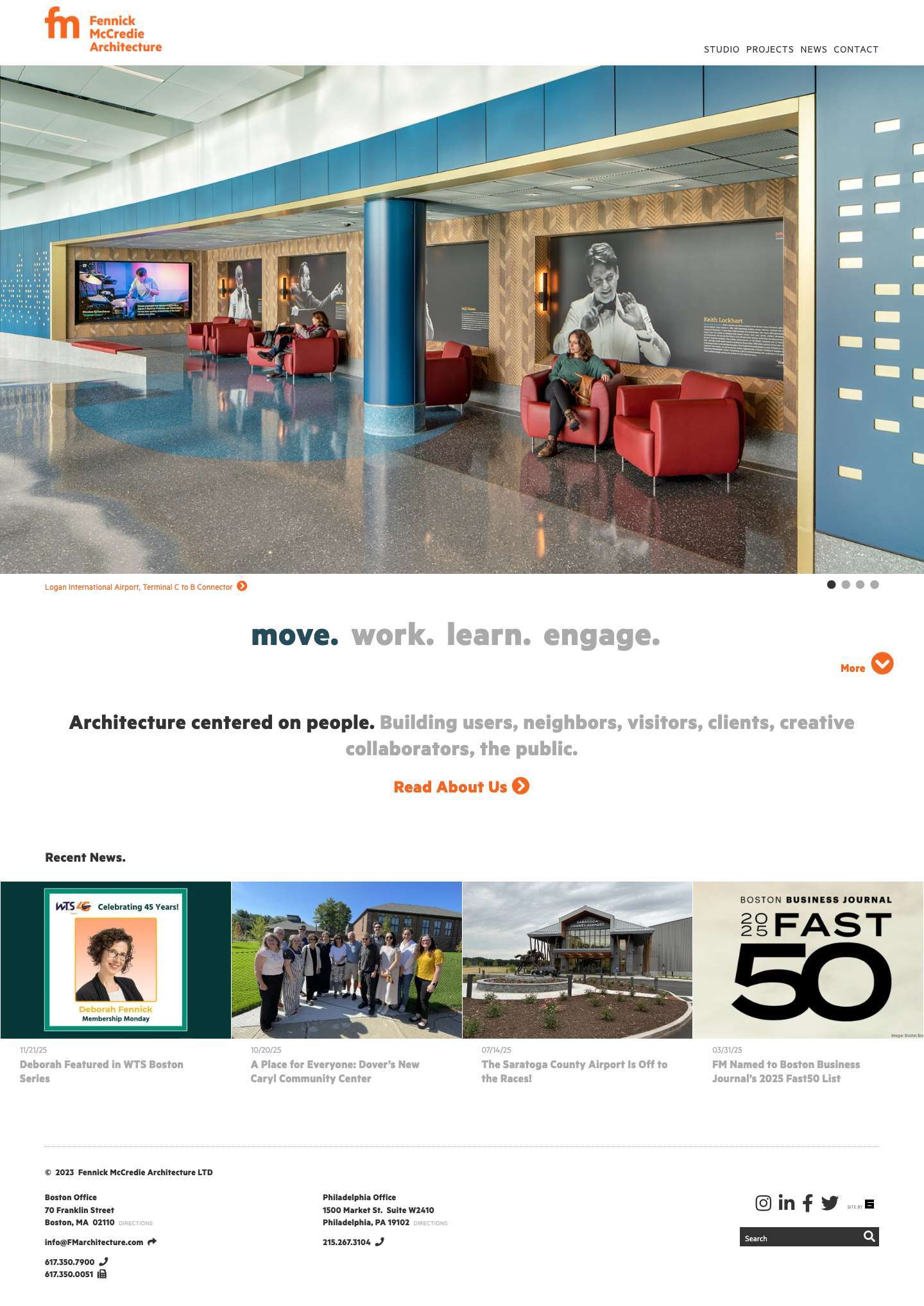 Fennick McCredie Architecture Ltd • Boston, MA - Full Screenshot