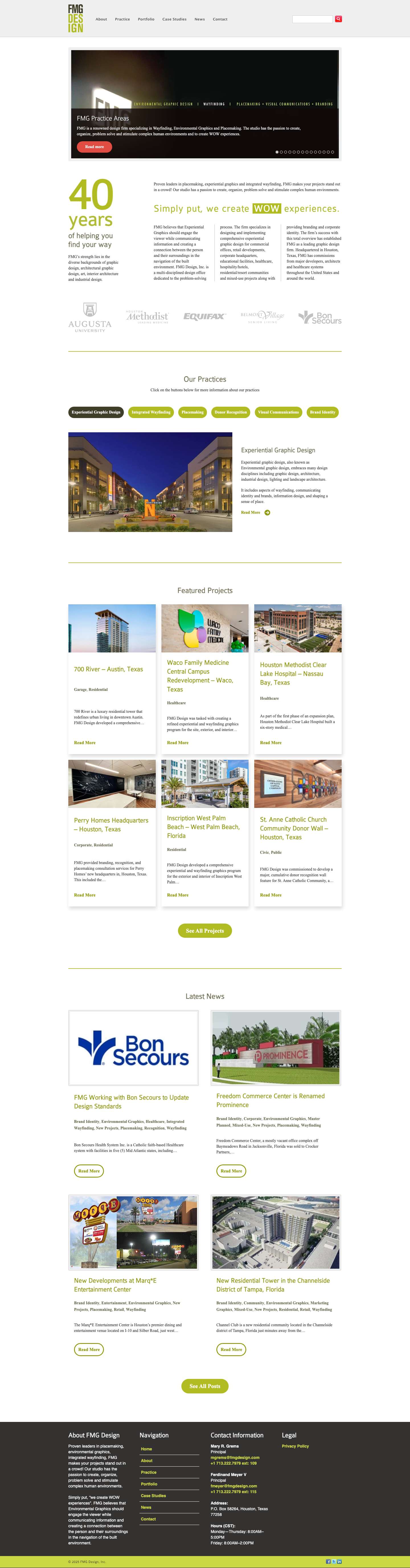 FMG Design, Inc. - Full Screenshot