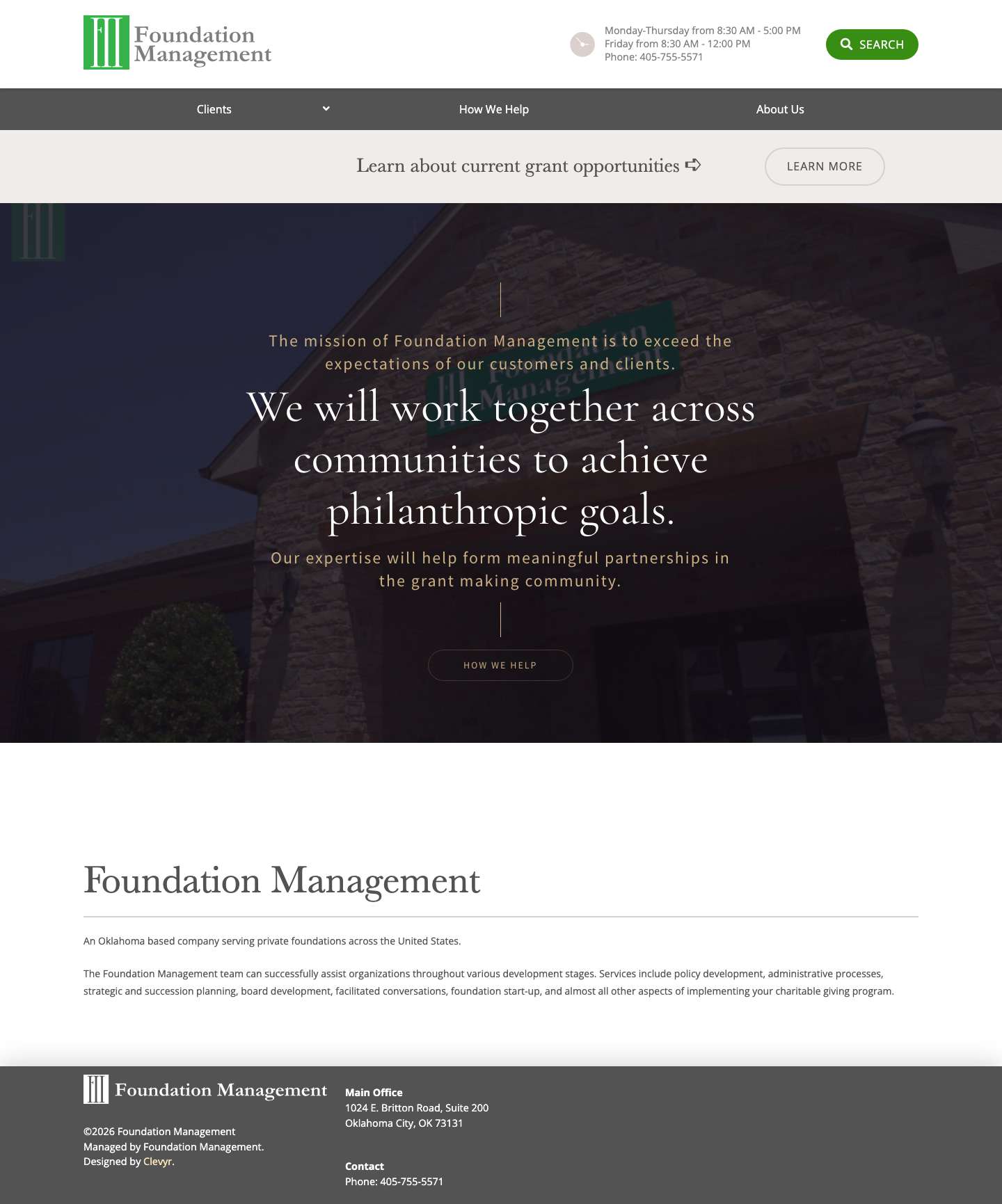 Foundation Management, Inc. - Full Screenshot