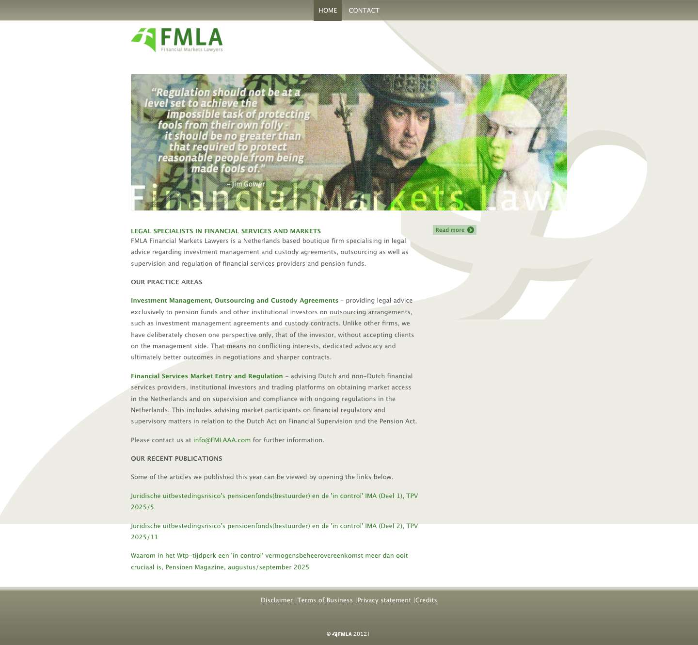 Home - FMLA - Full Screenshot