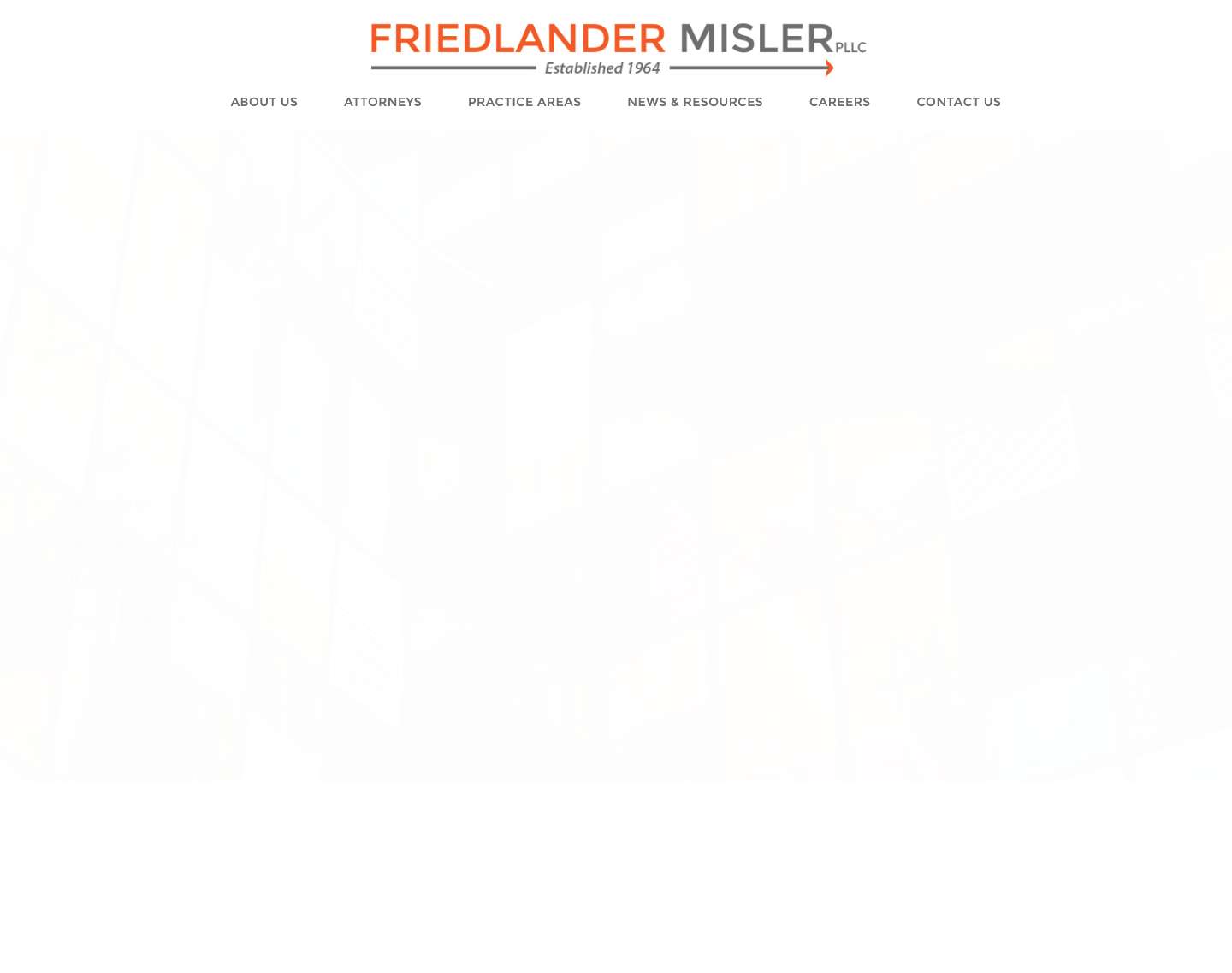 Washington DC Litigation & Corporate Law Firm | Friedlander Misler - Full Screenshot