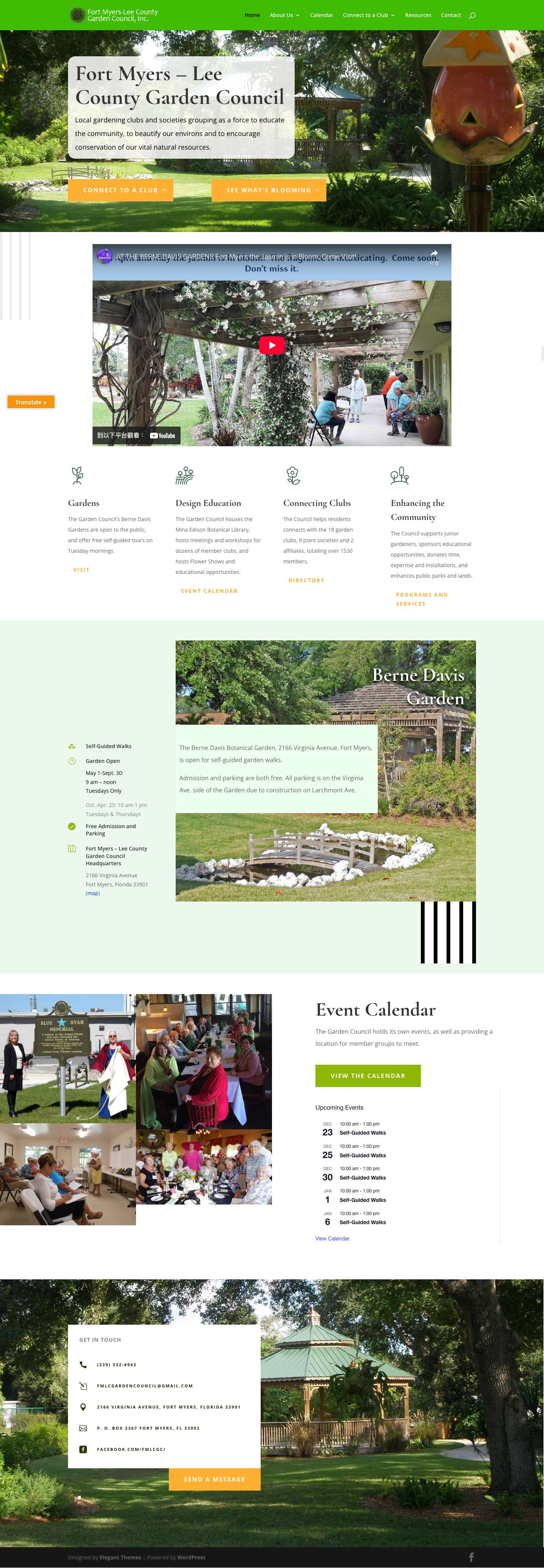 Fort Myers-Lee County Garden Council, Inc. | - Full Screenshot