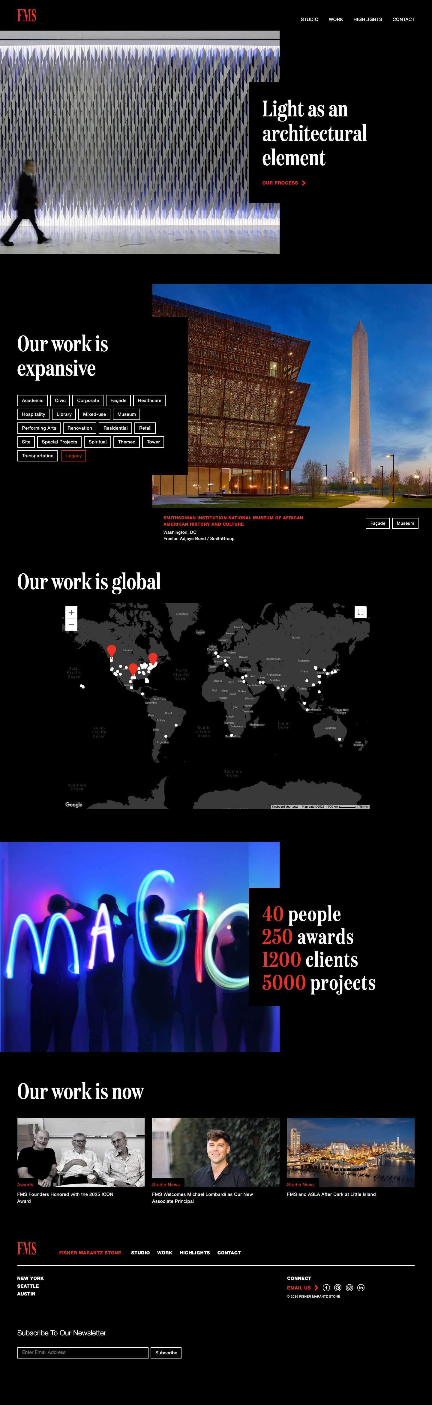 FMS - FISHER MARANTZ STONE - Full Screenshot