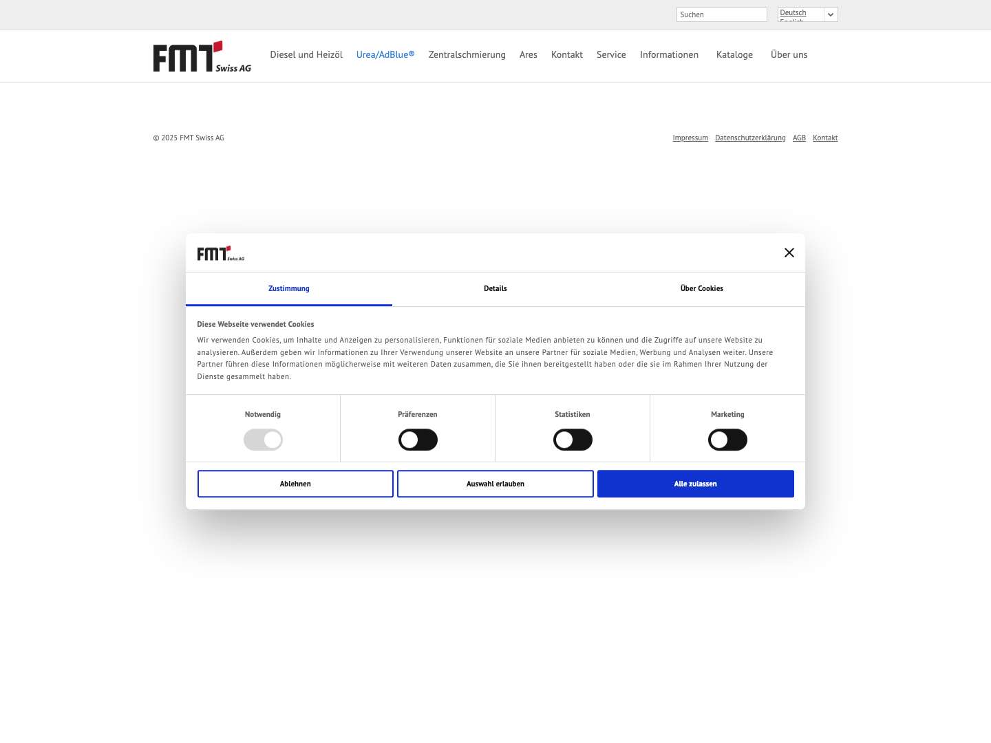 FMT Swiss AG - Full Screenshot