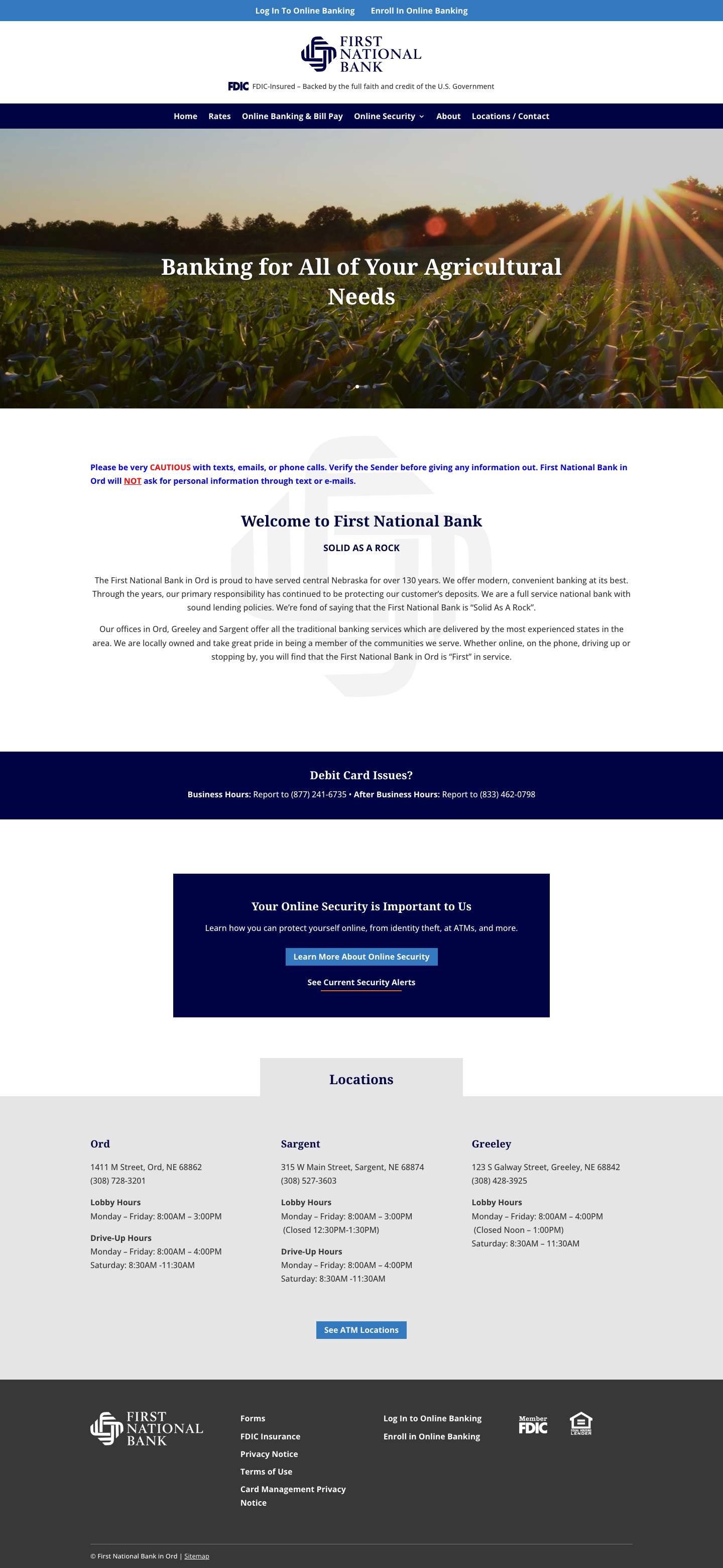 First National Bank in Ord | Modern, convenient banking at its best - Full Screenshot